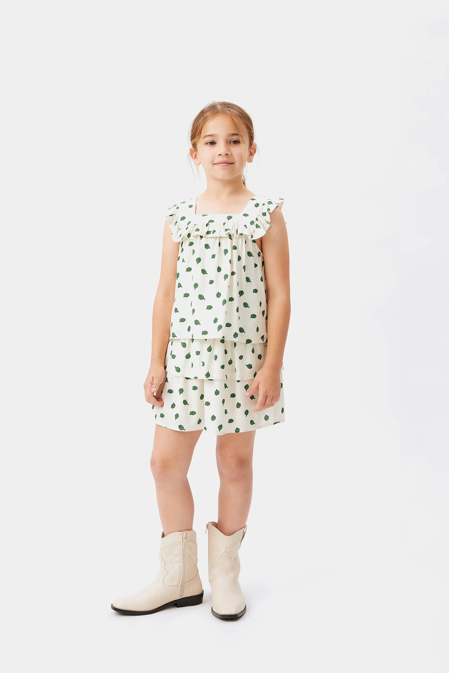 Top de niña estampado alcachofas