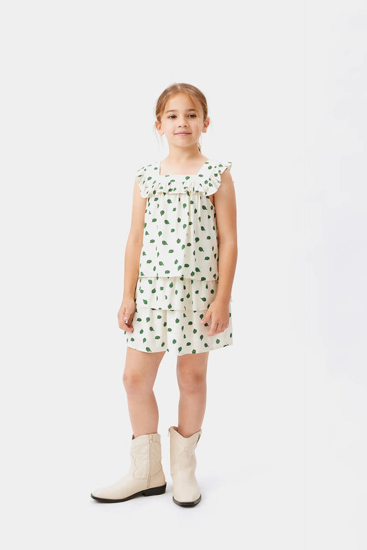 Top de niña estampado alcachofas