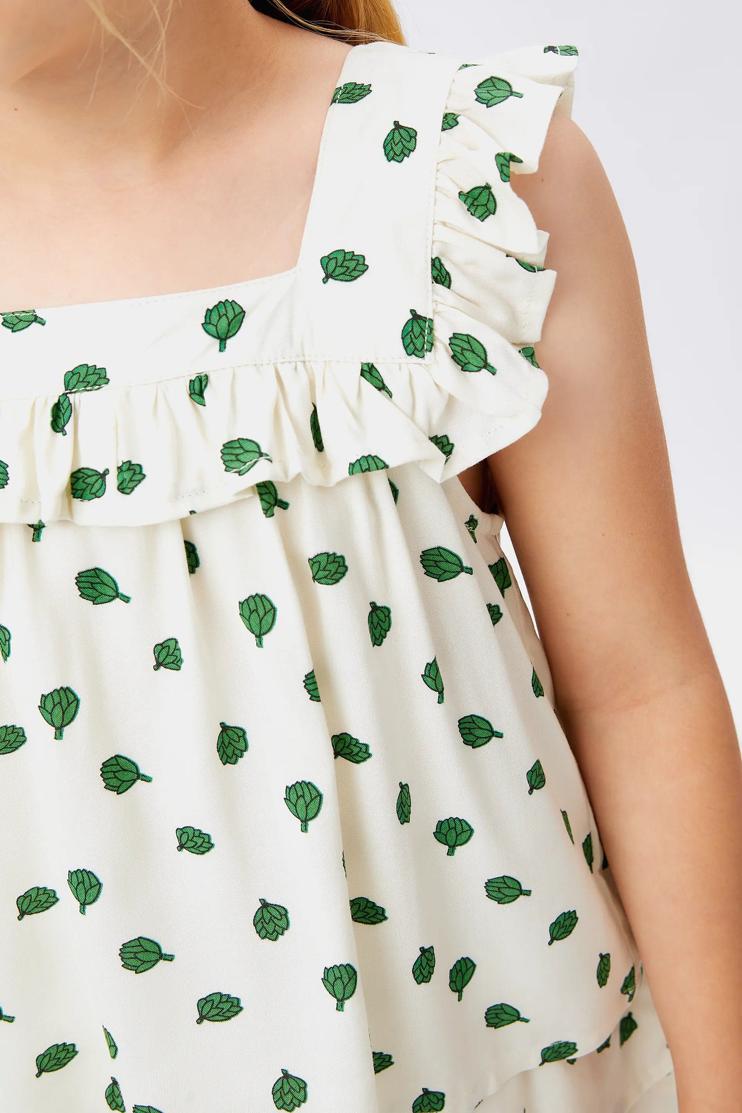 Top de niña estampado alcachofas