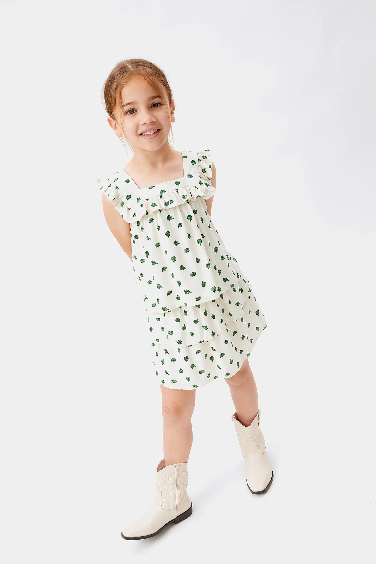 Top de niña estampado alcachofas