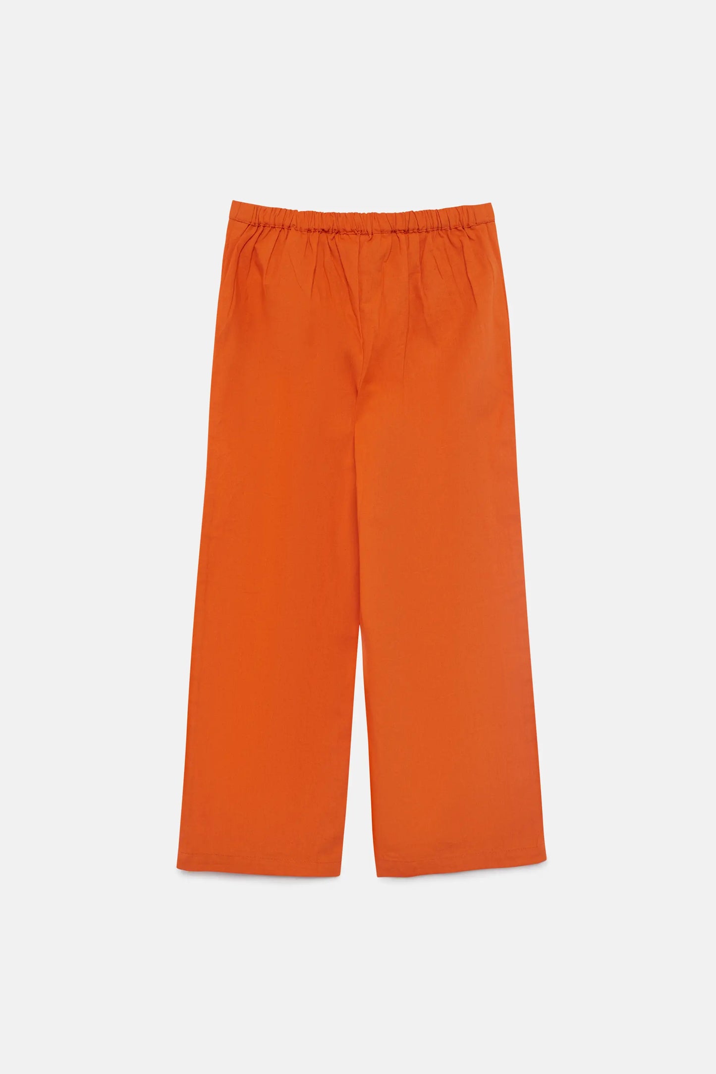 Girl's orange straight pants