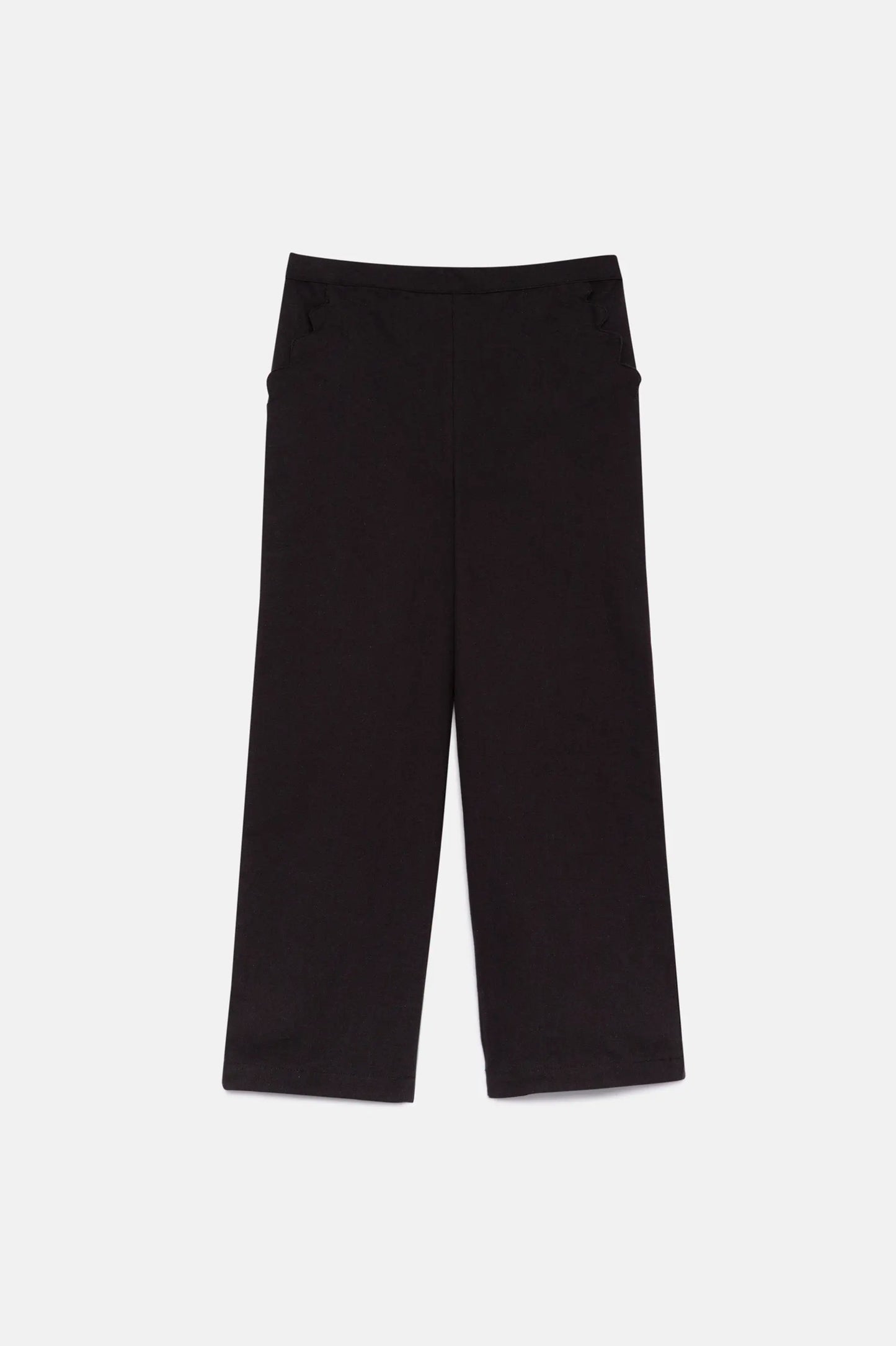 Pantalón de niña recto negro