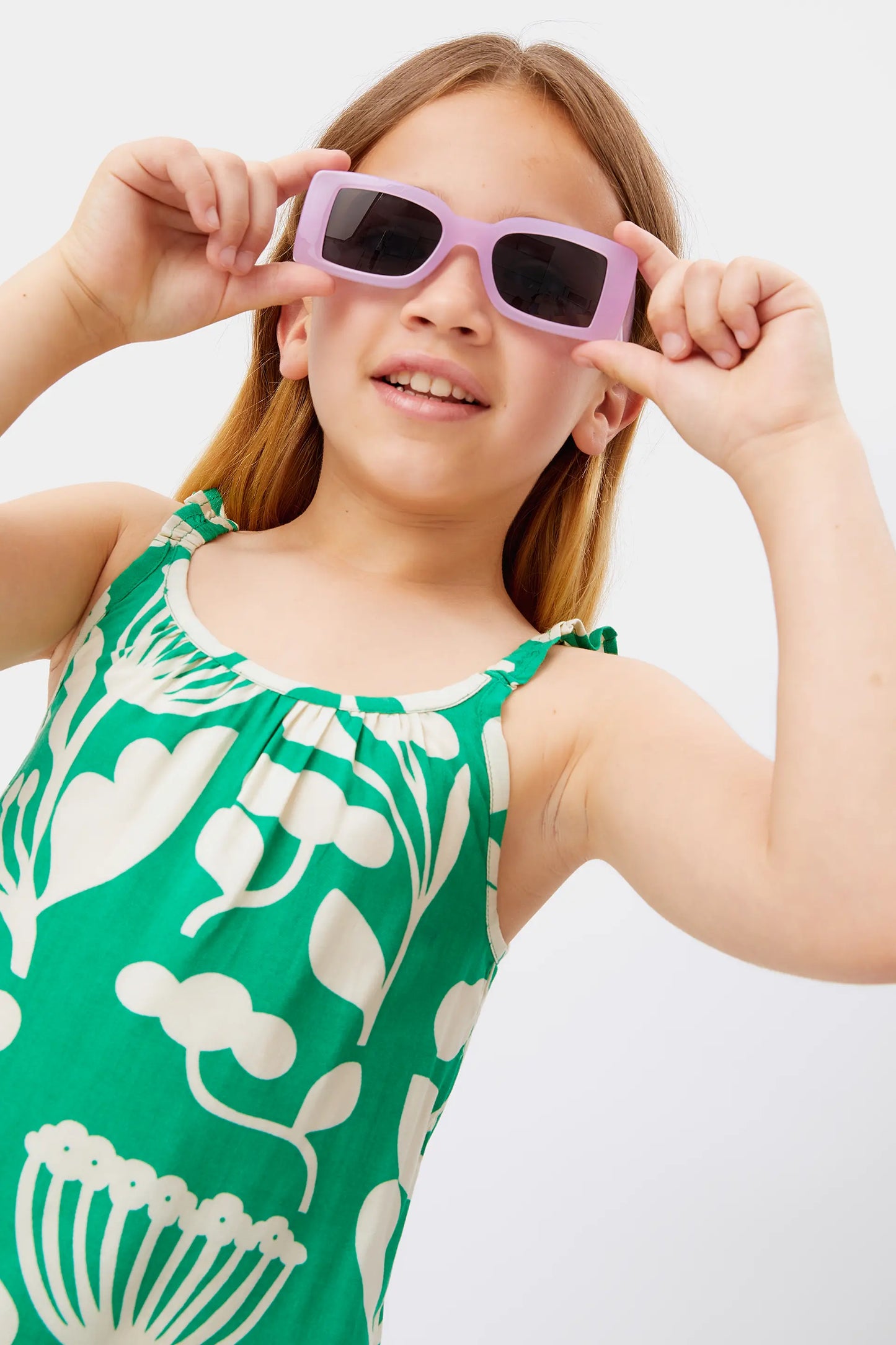 Hortencia floral girl's top