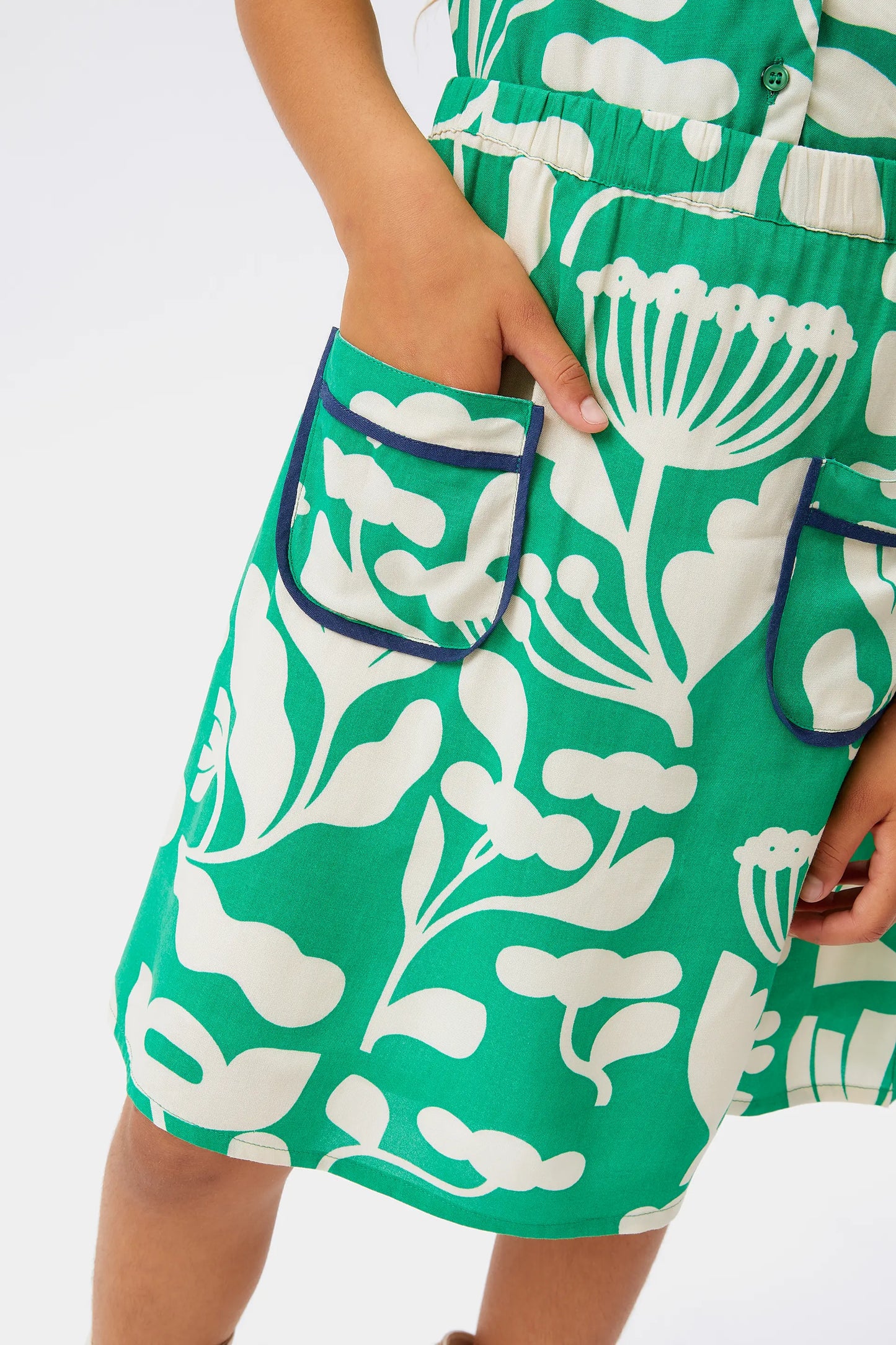 Falda midi de niña floral Hortencia