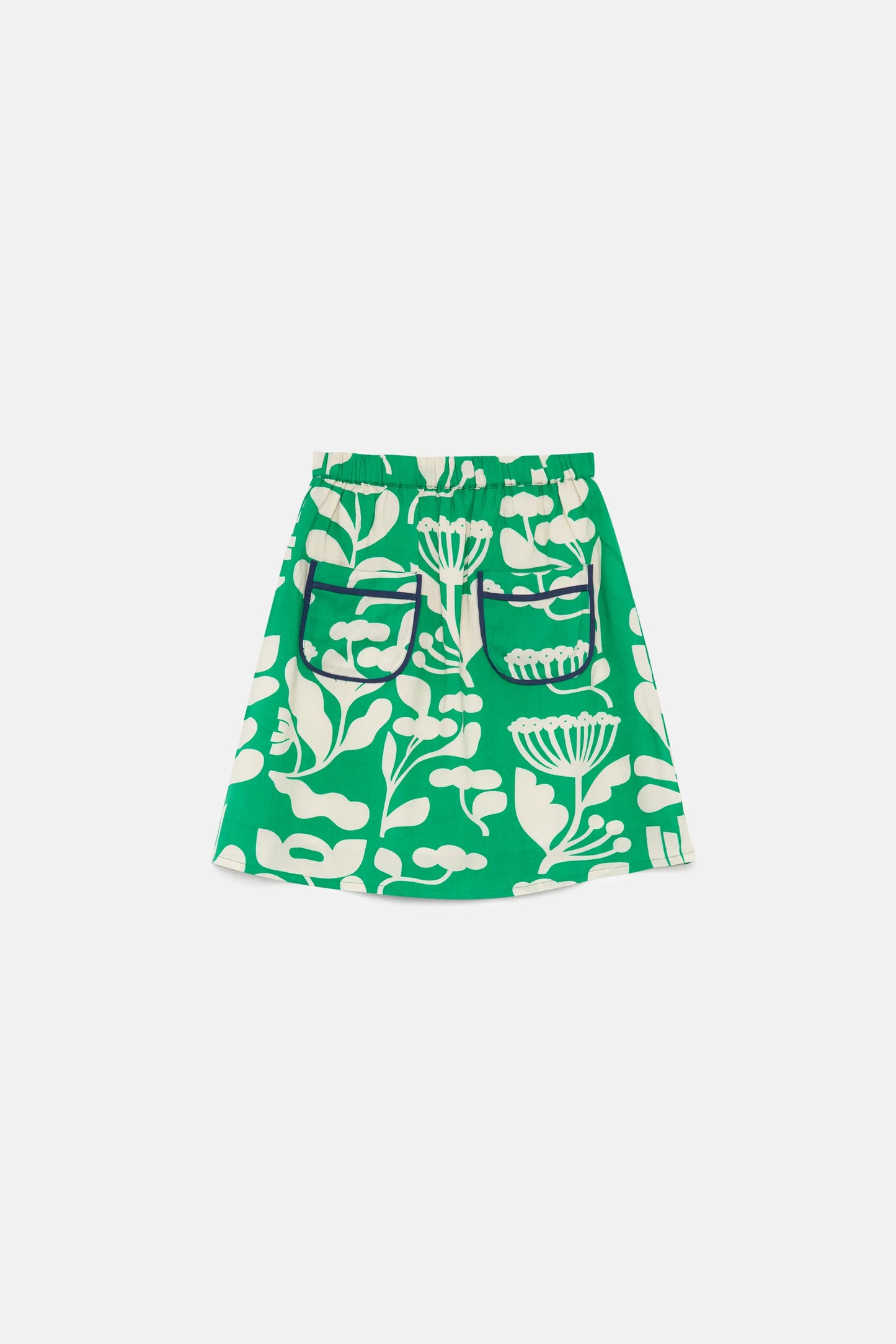 Falda midi de niña floral Hortencia