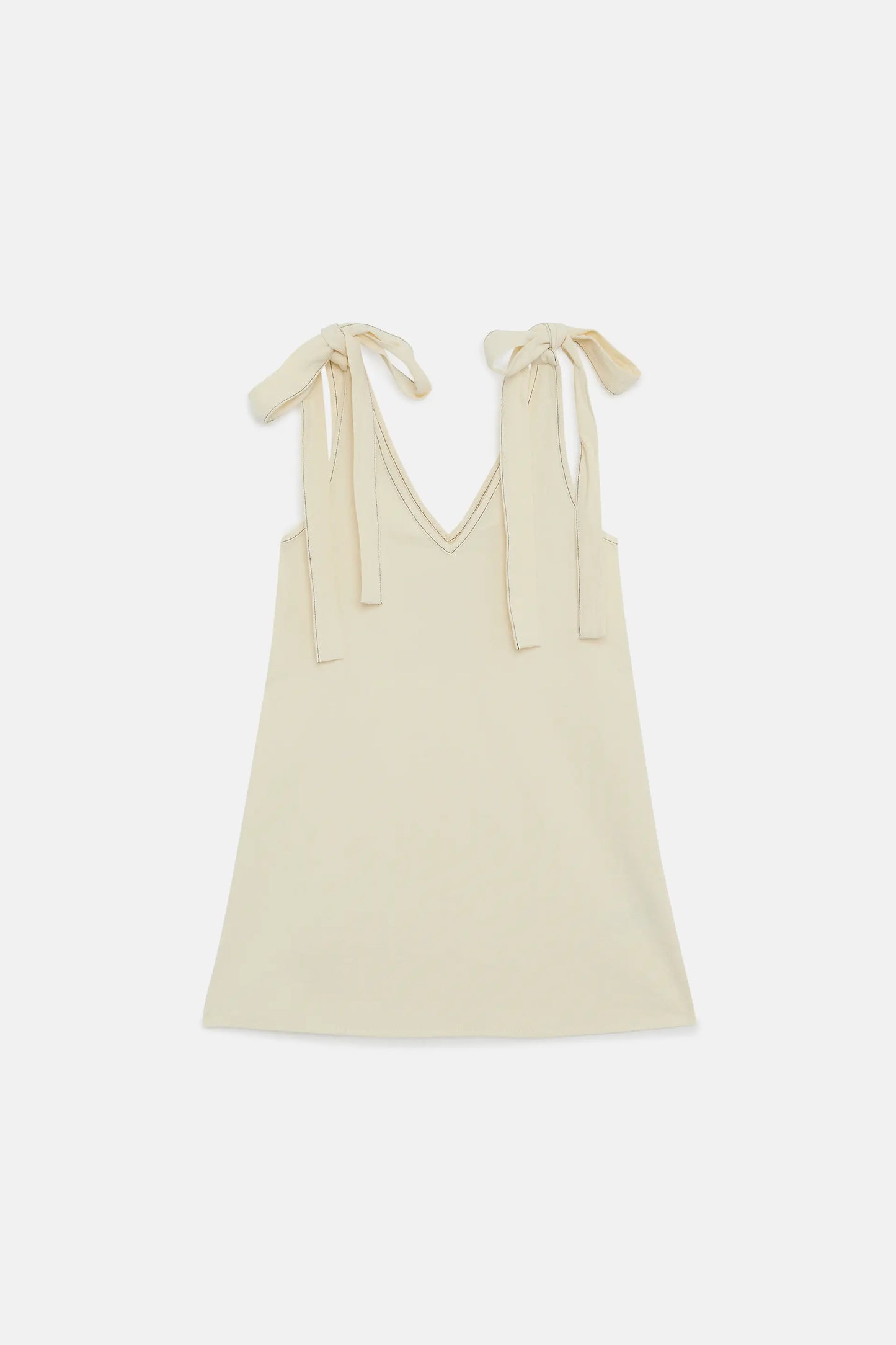 Short white bow girl dress