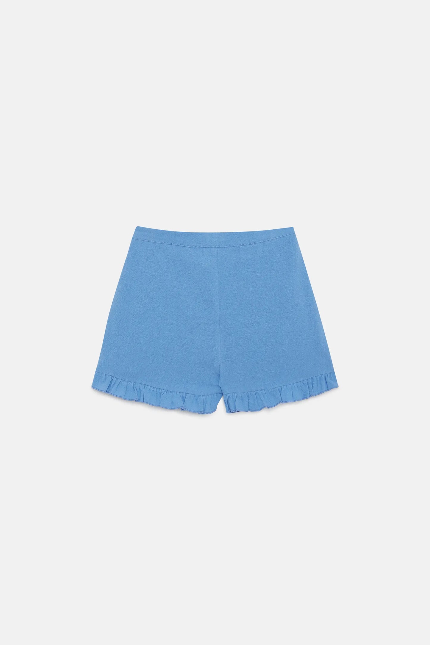 Short de niña volantes azul