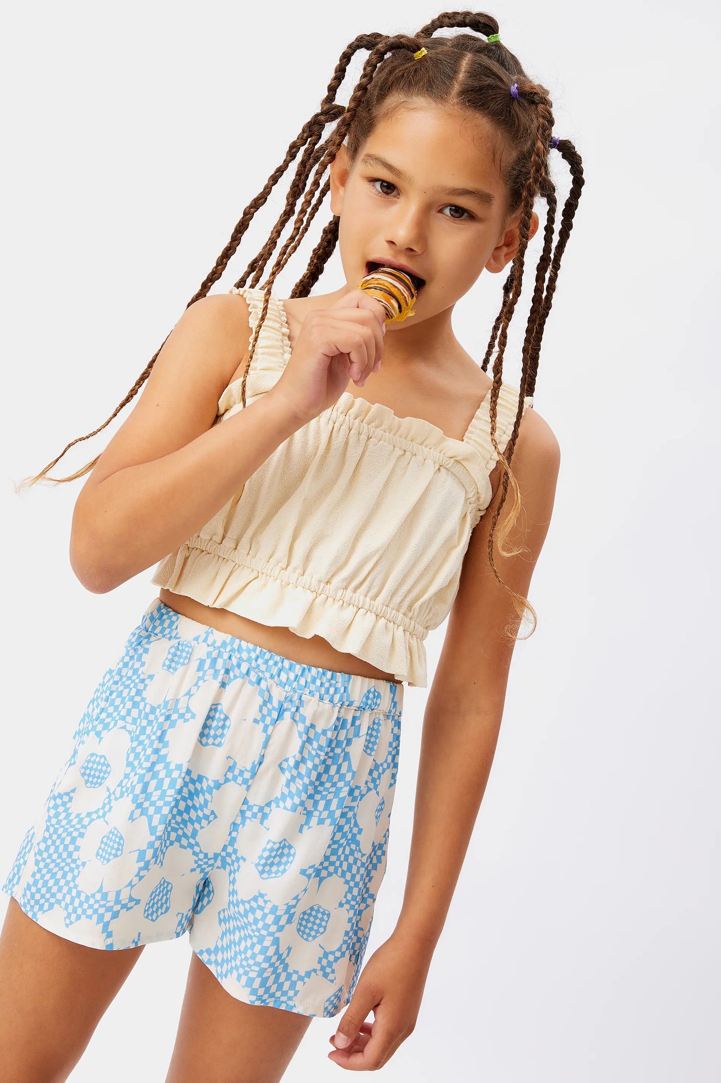 Short de niña floral Flower Box