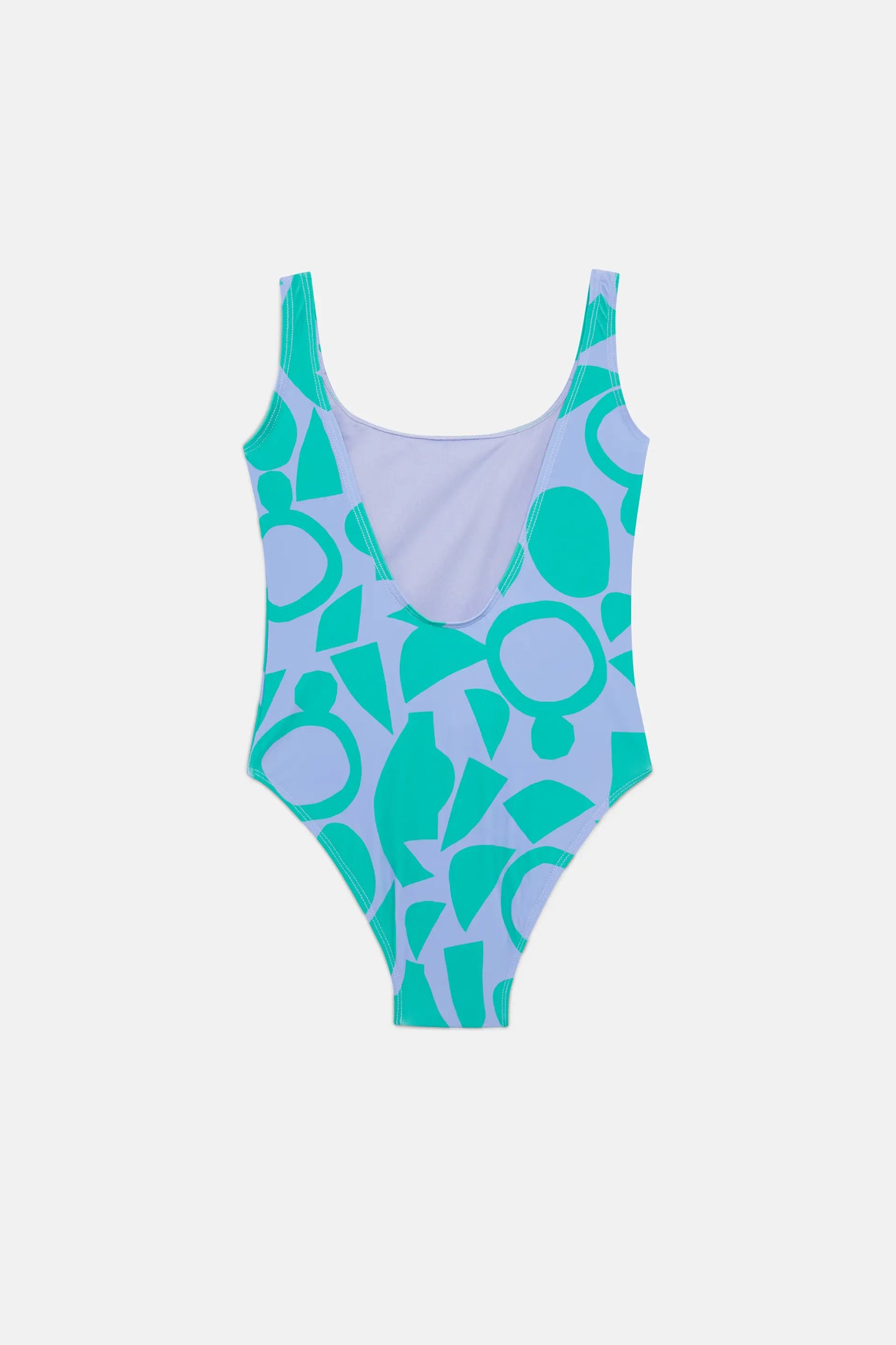 Afrik geometric girl's swimsuit