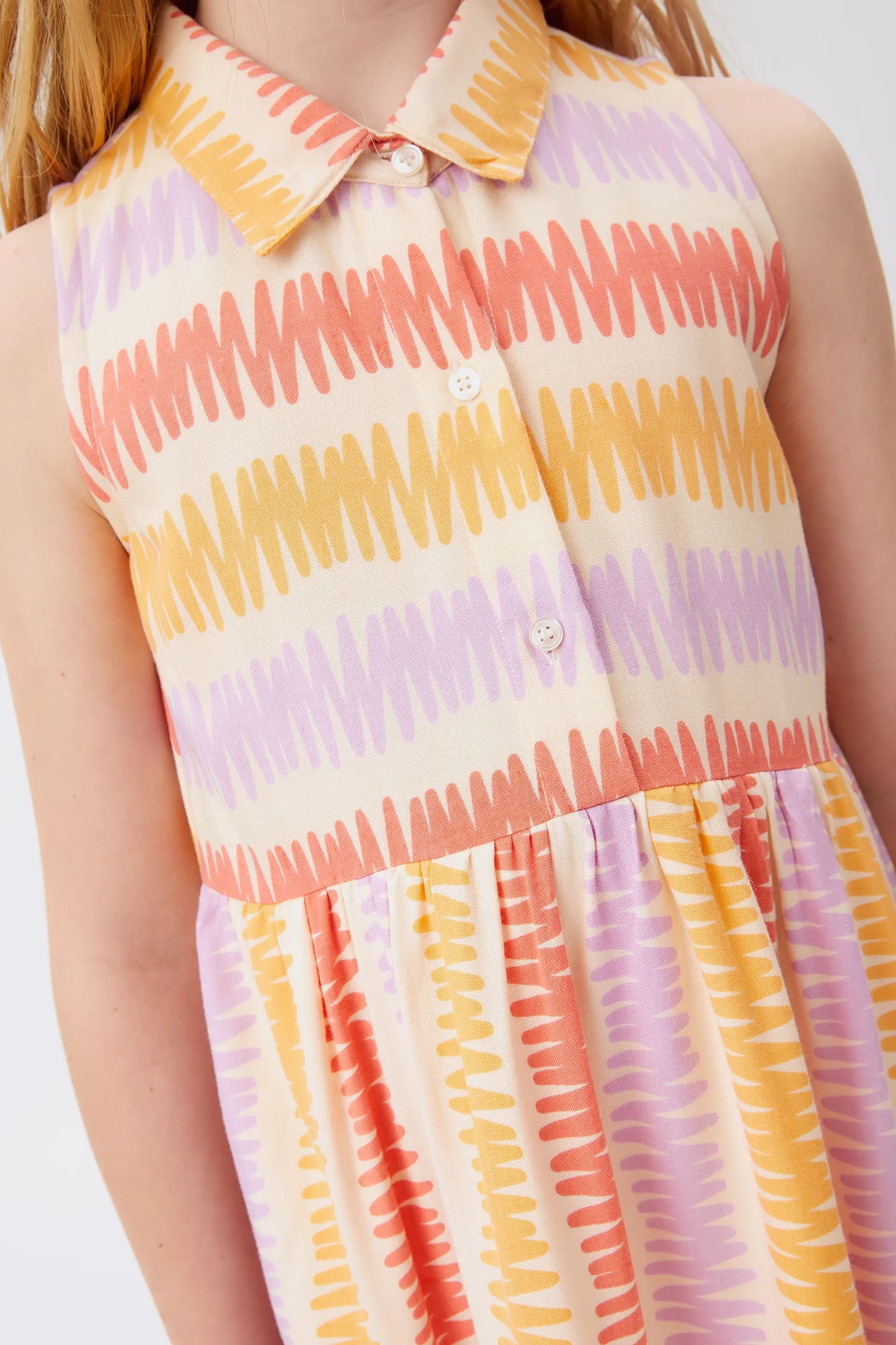 Vestido corto de niña rayas Summer Vibes