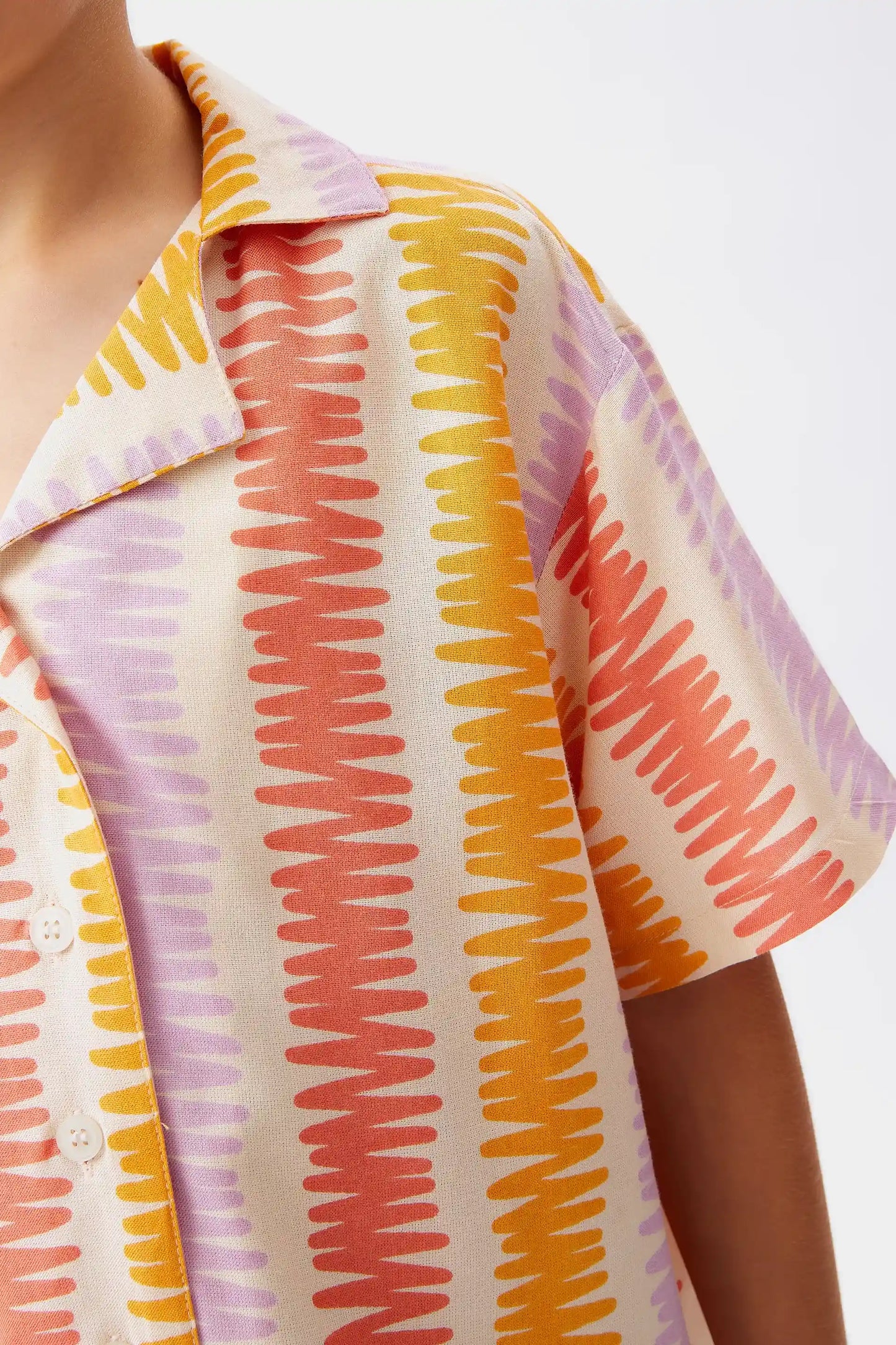 Summer Vibes striped unisex shirt