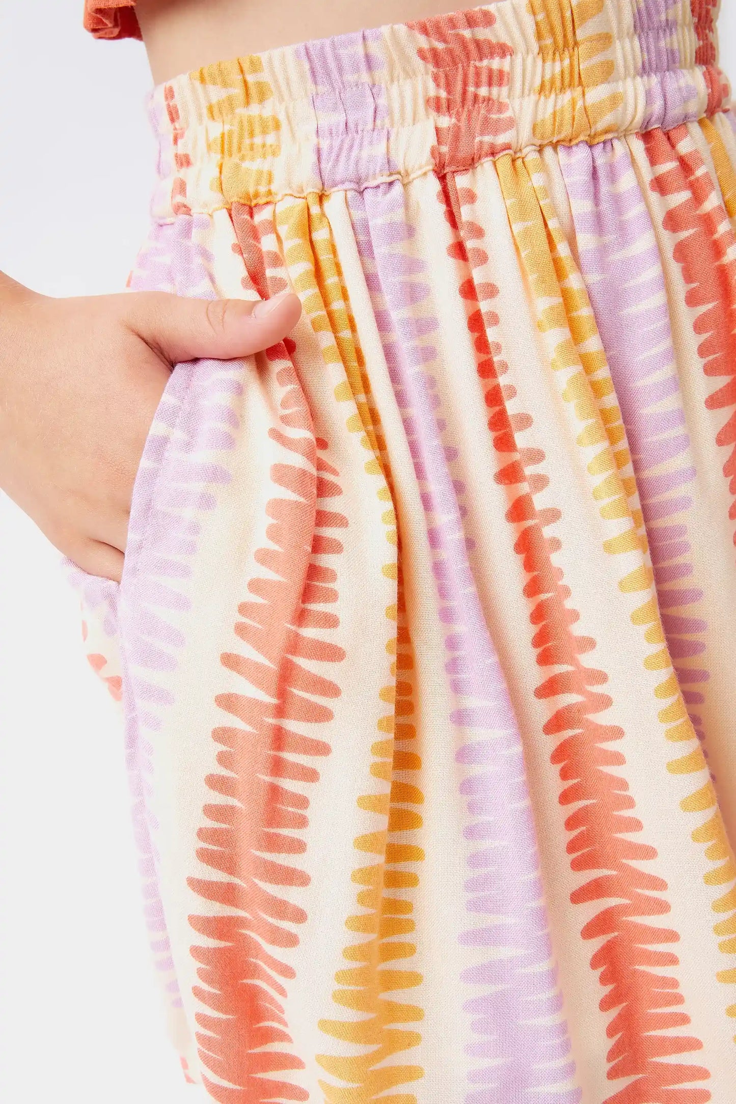 Falda corta de niña de rayas Summer Vibes
