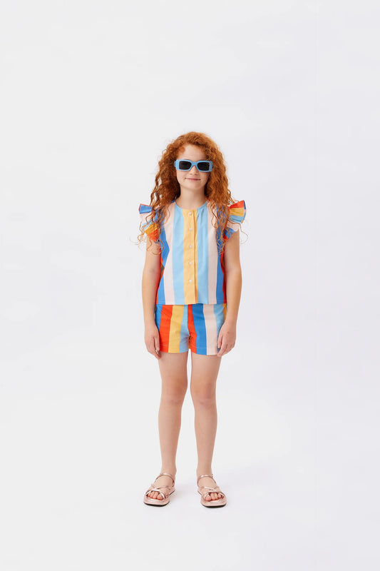Camisa de niña estampado rayas Lines