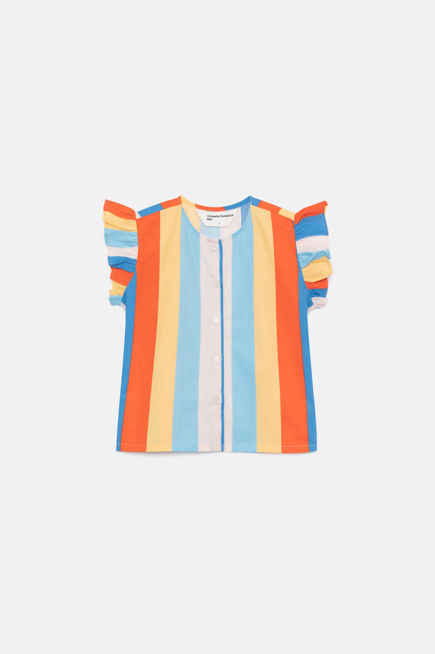 Lines striped print girl's shirt