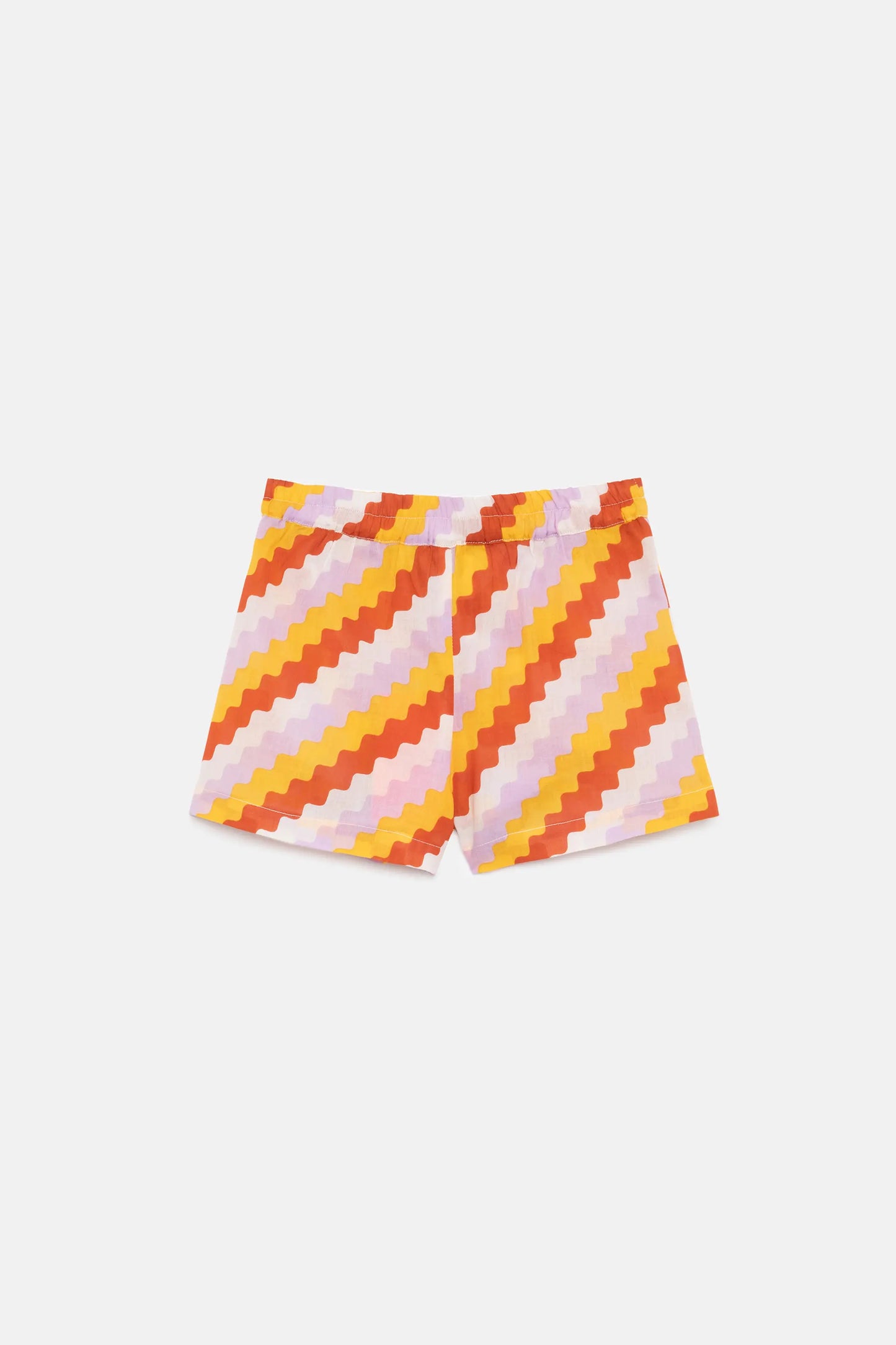 Zigzag printed girl's shorts