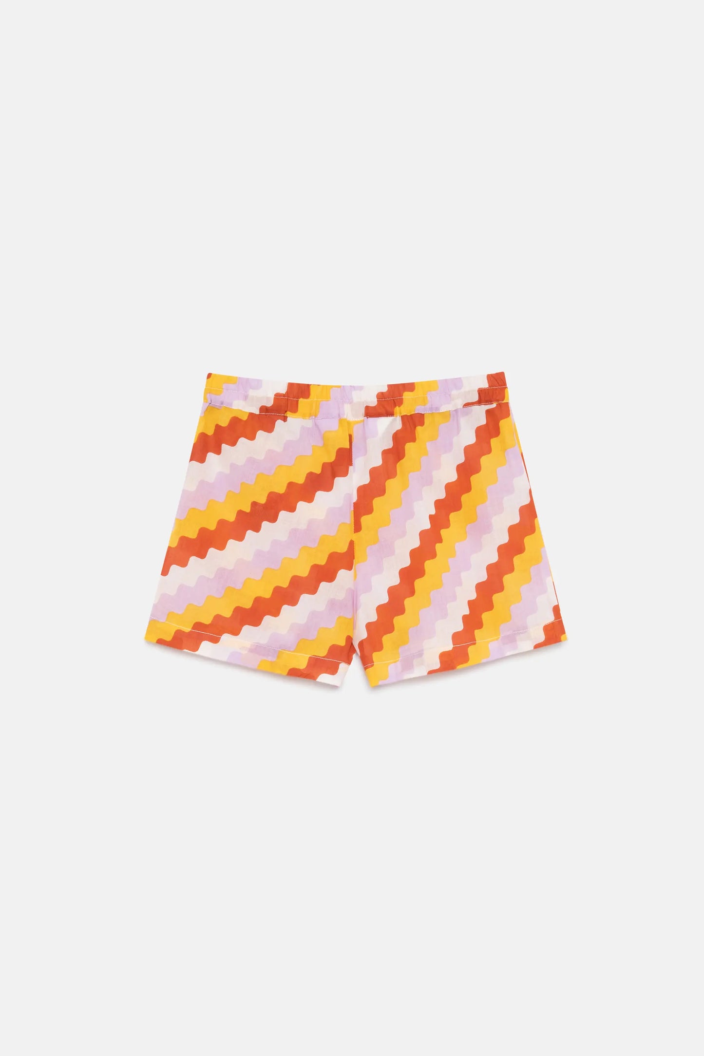 Zigzag printed girl's shorts