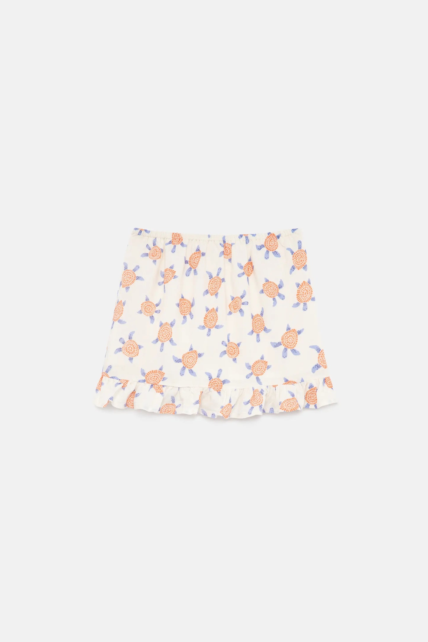Falda corta de niña en rayón LENZING™ ECOVERO™ de tortugas