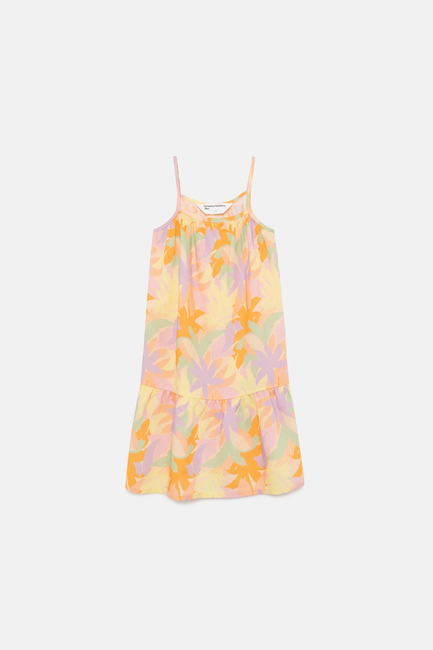 Short floral girl's dress Pluvia