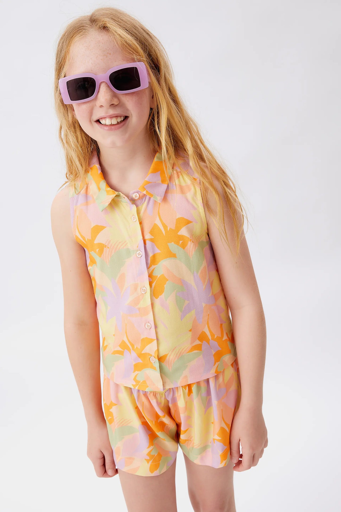 Pluvia Floral Girl's Shirt