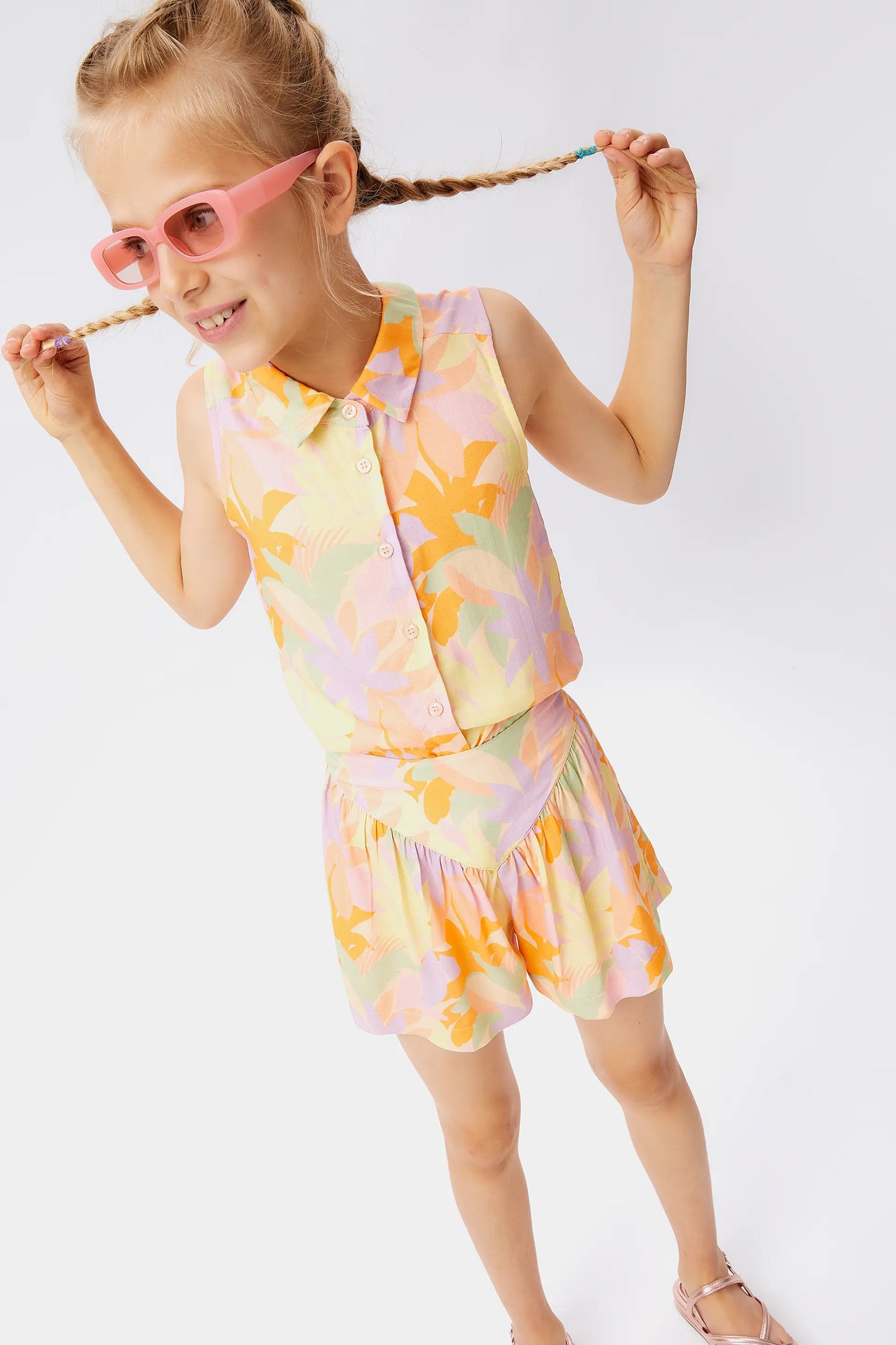 Short de niña floral Pluvia
