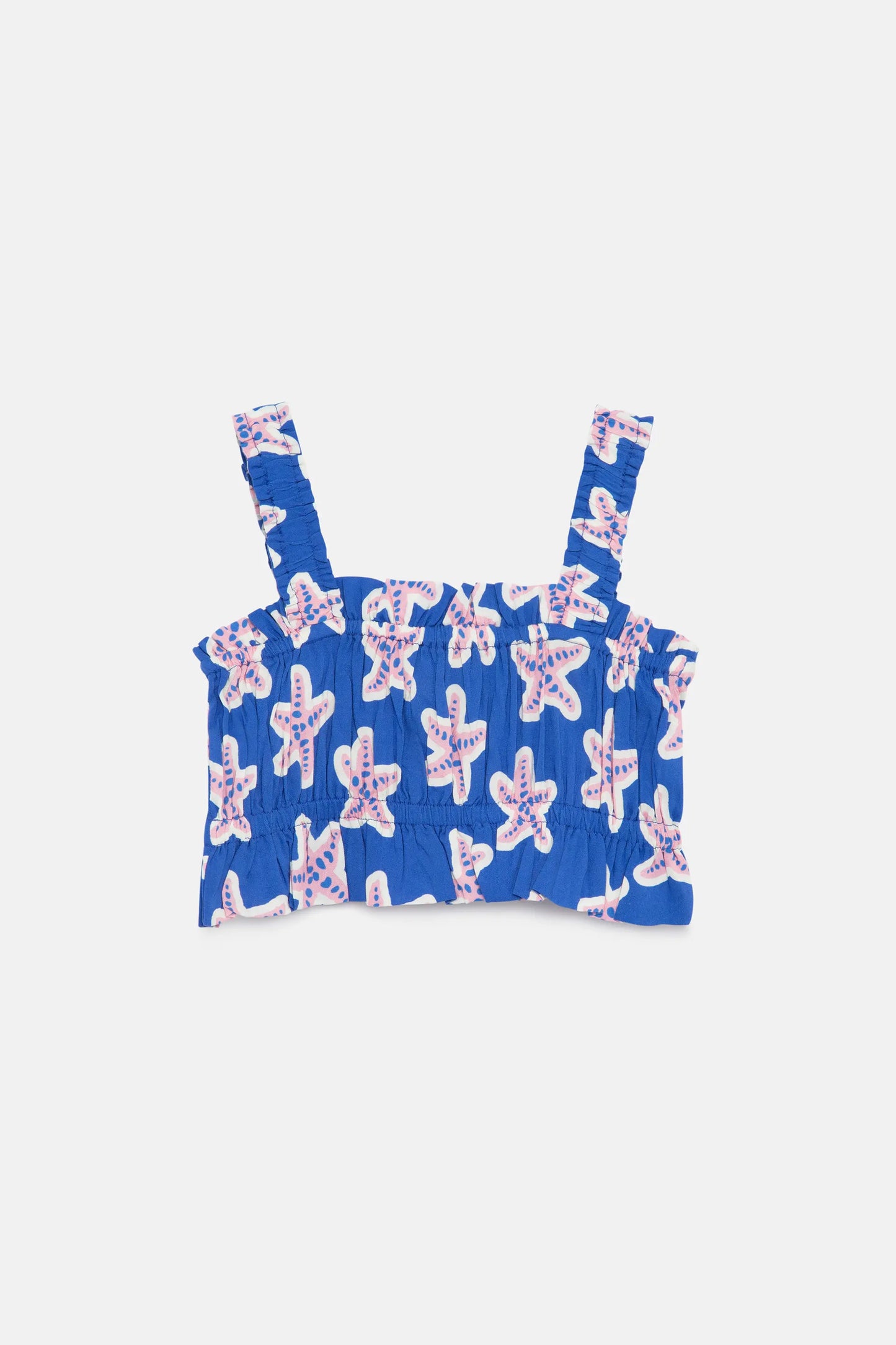 Girl's LENZING™ ECOVERO™ Star Rayon Crop Top