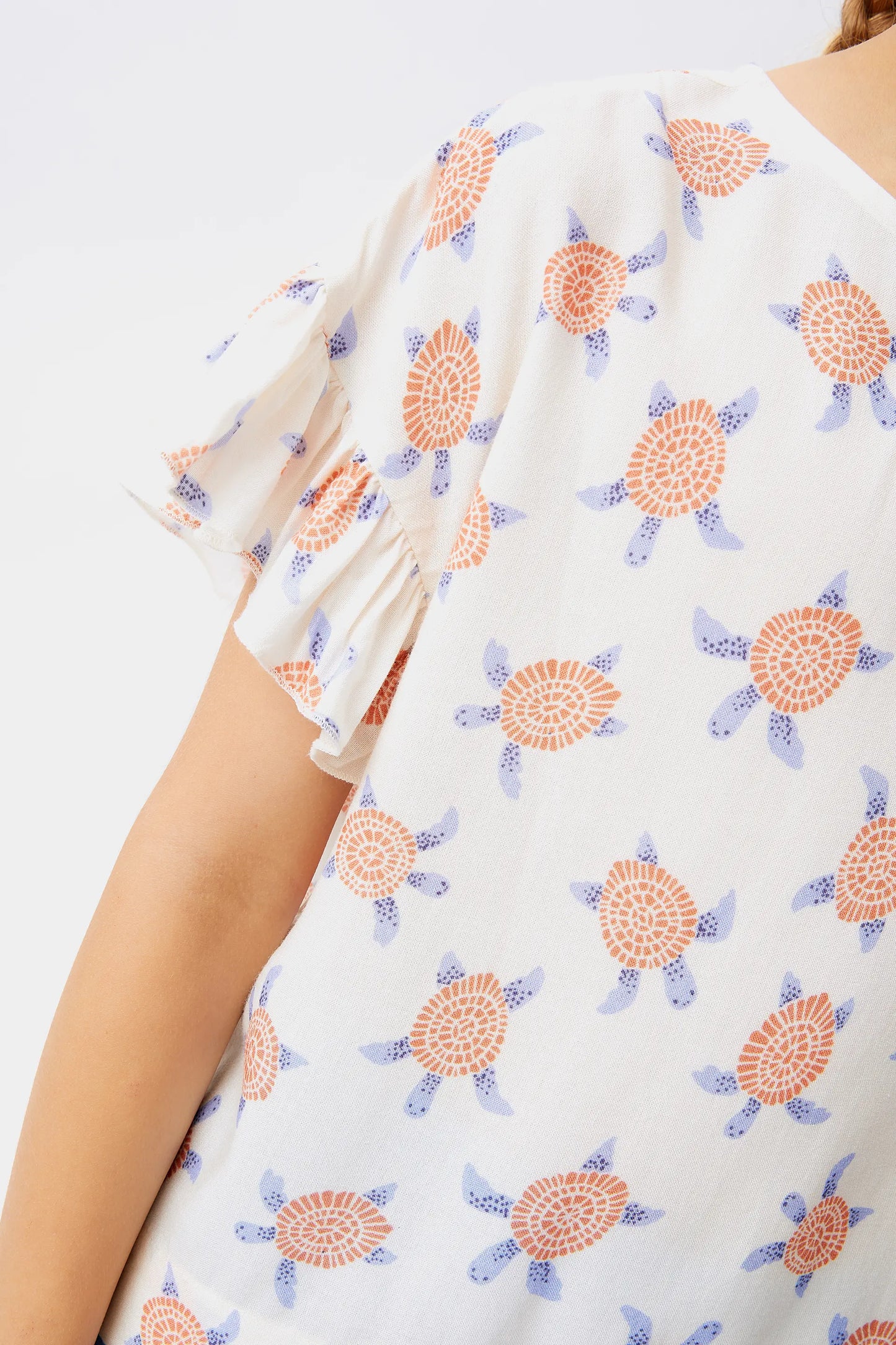 Girl's Rayon LENZING™ ECOVERO™ Tortoise Top