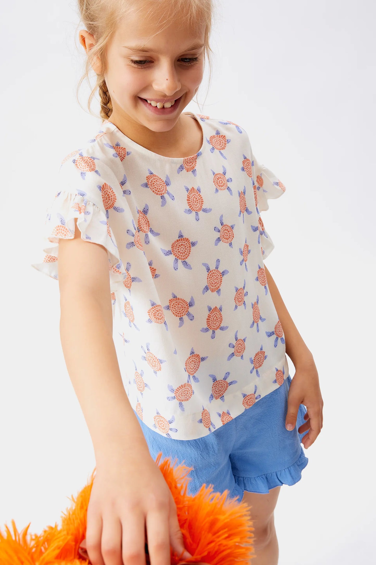 Girl's Rayon LENZING™ ECOVERO™ Tortoise Top