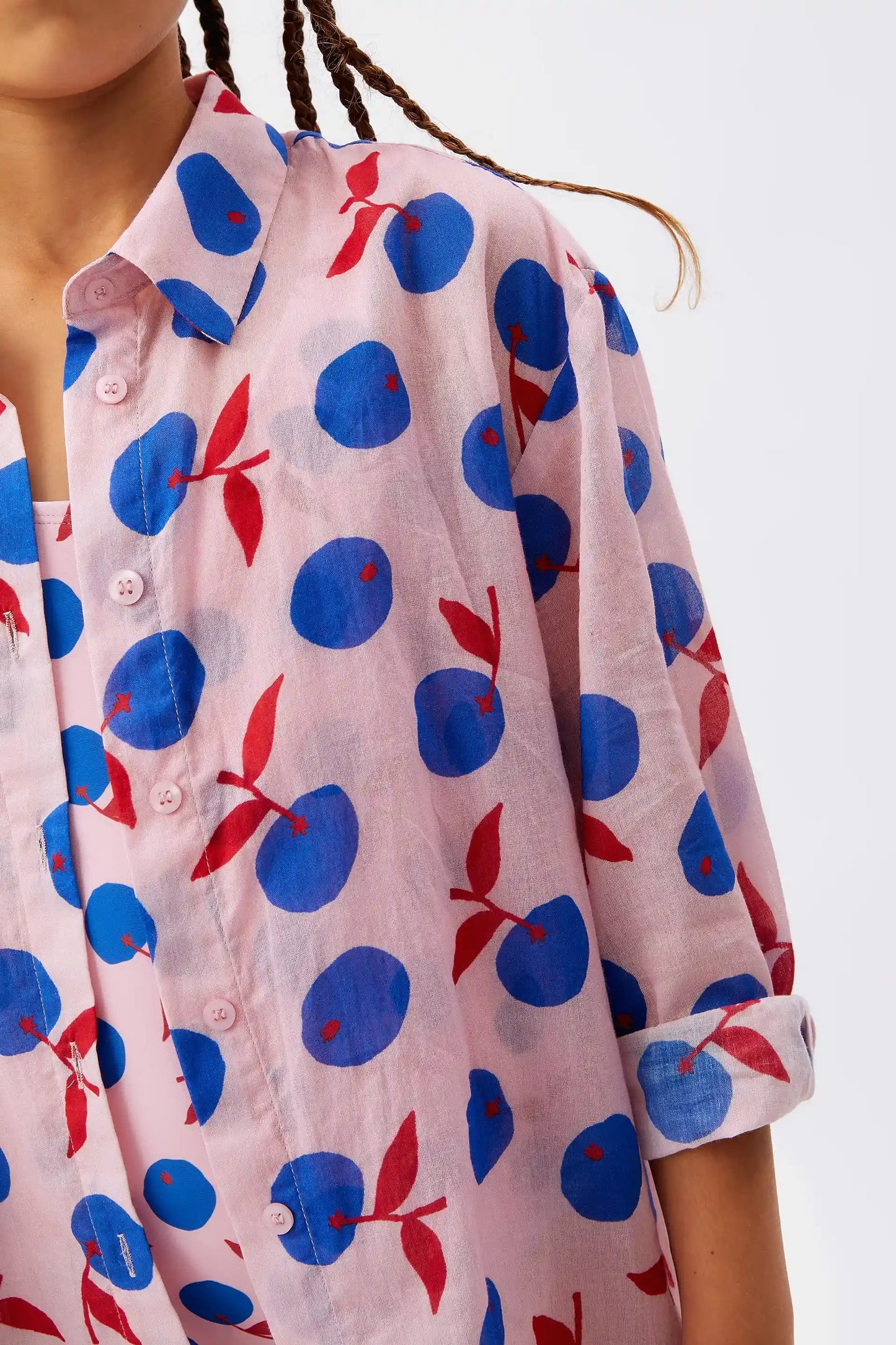 Unisex Yuzu Beach print shirt