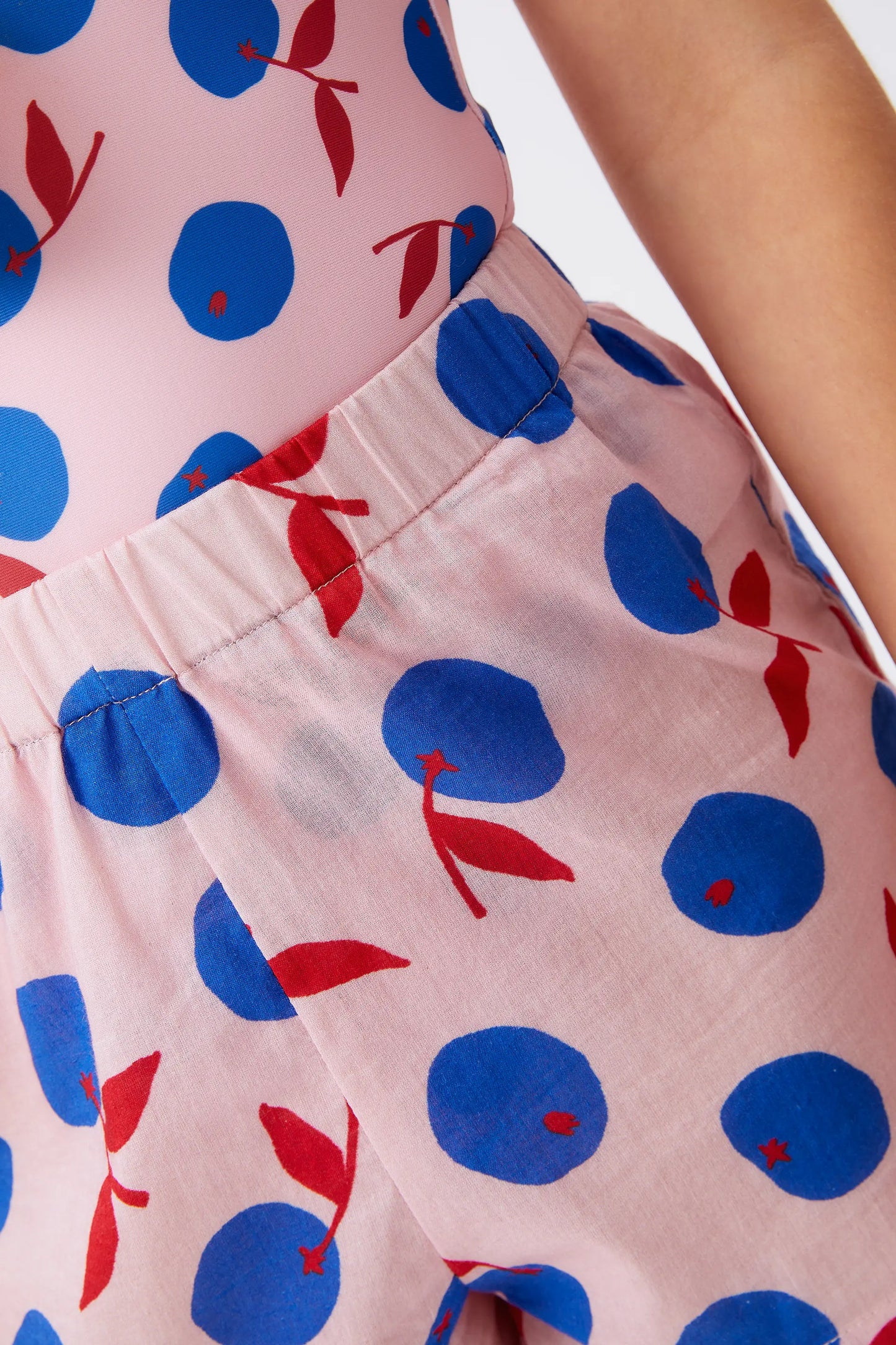 Girls' Yuzu Beach print shorts