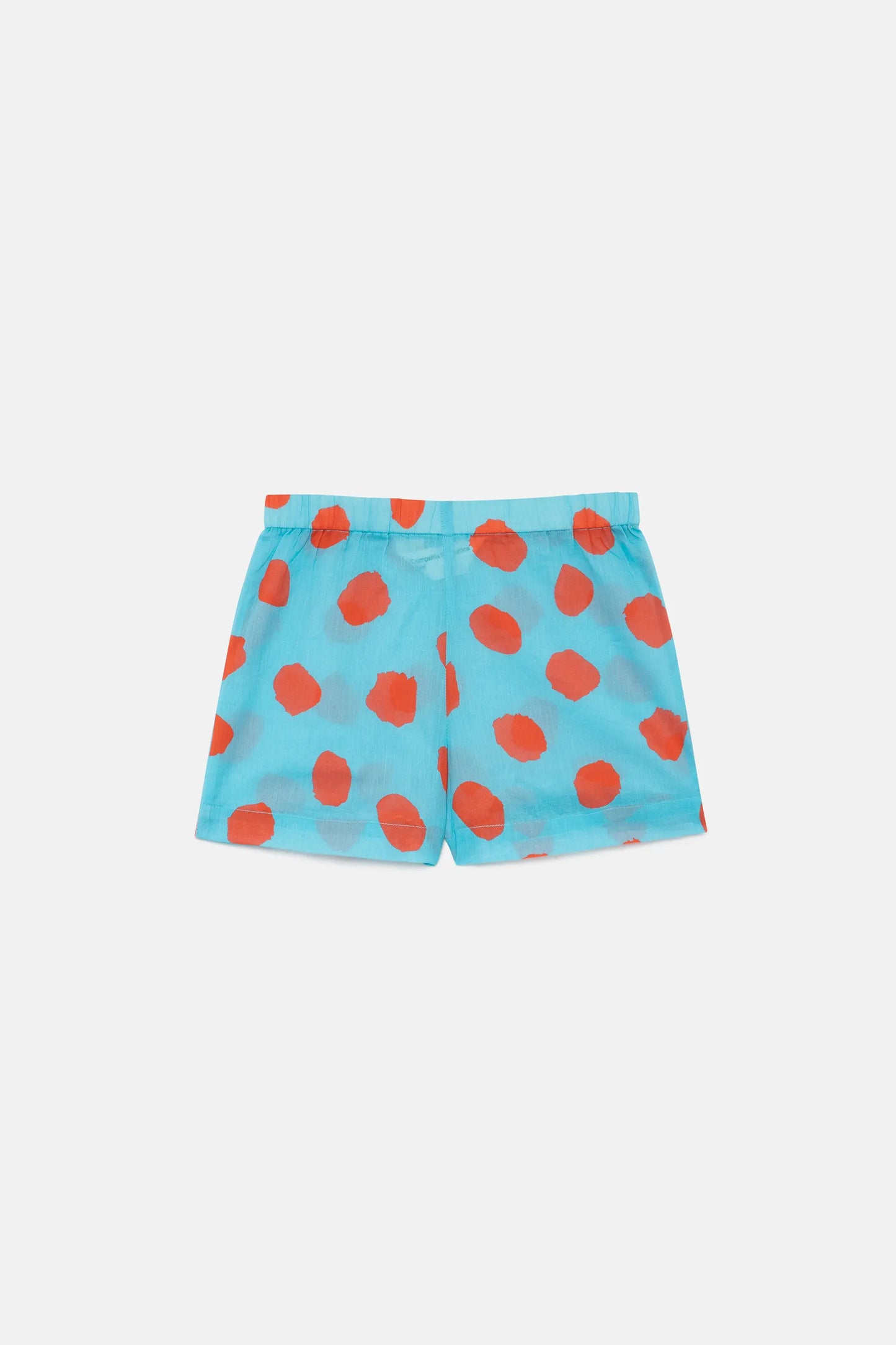 Shorts blu a pois da bambina