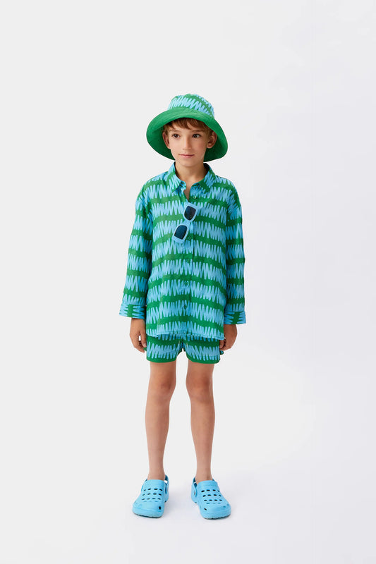 Camisa unisex rayas Summer Vibes verde