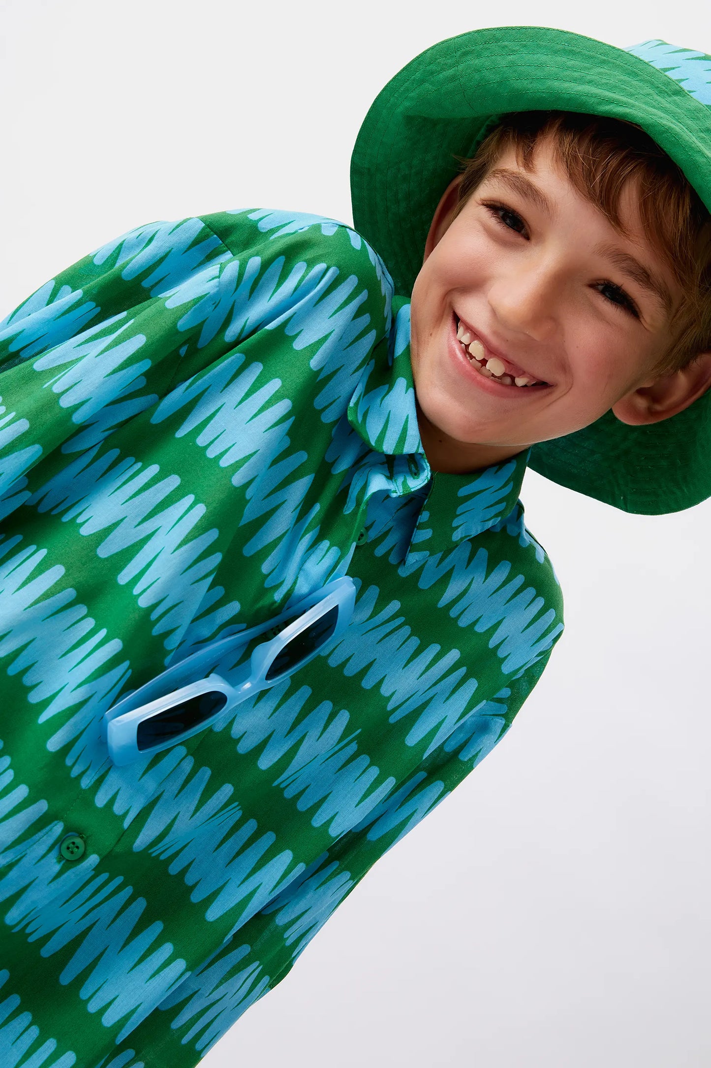 Camisa unisex rayas Summer Vibes verde