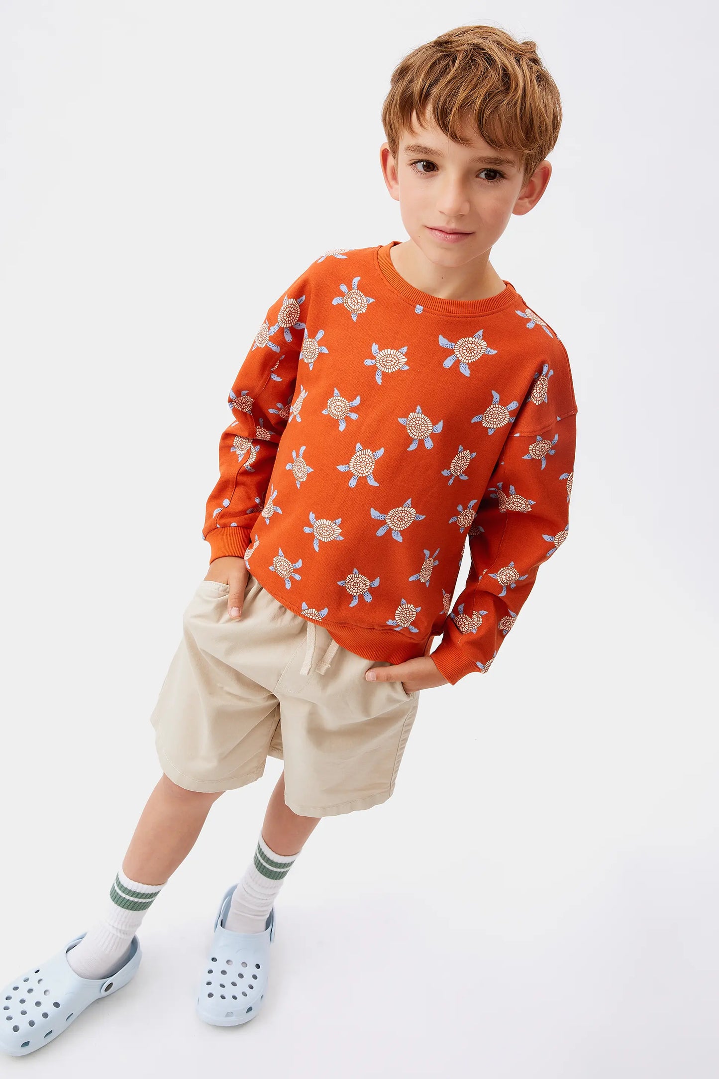 Sudadera unisex estampado de tortugas