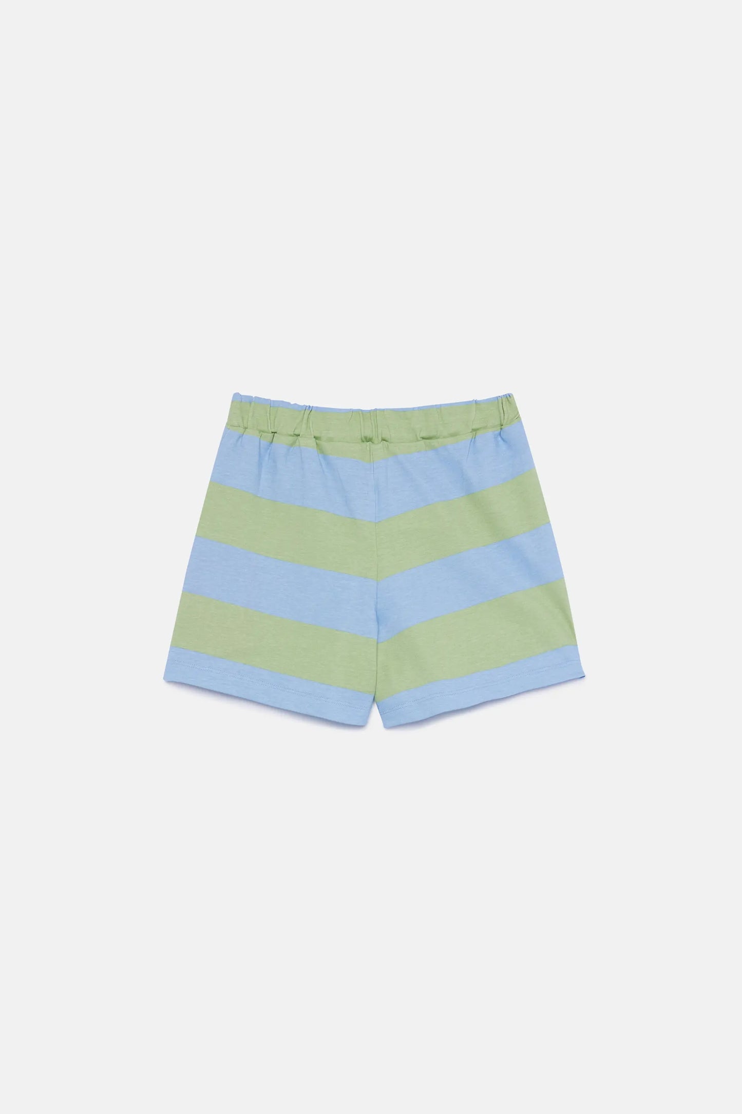 Pantaloncini unisex a righe verdi e blu