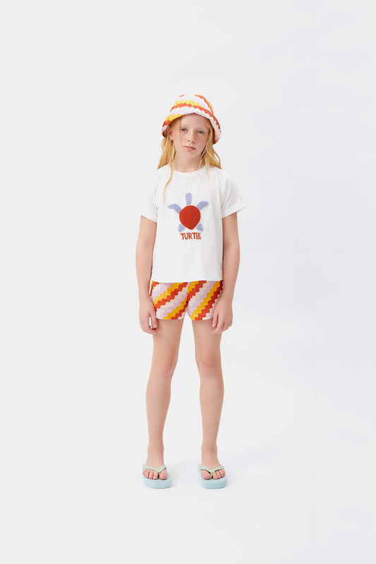 Camiseta unisex print tortuga blanca