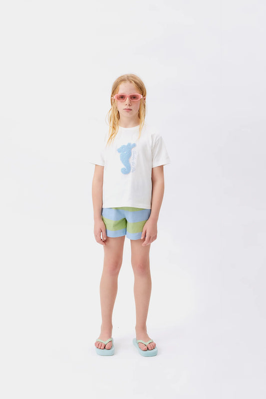 Camiseta unisex print Coral blanca