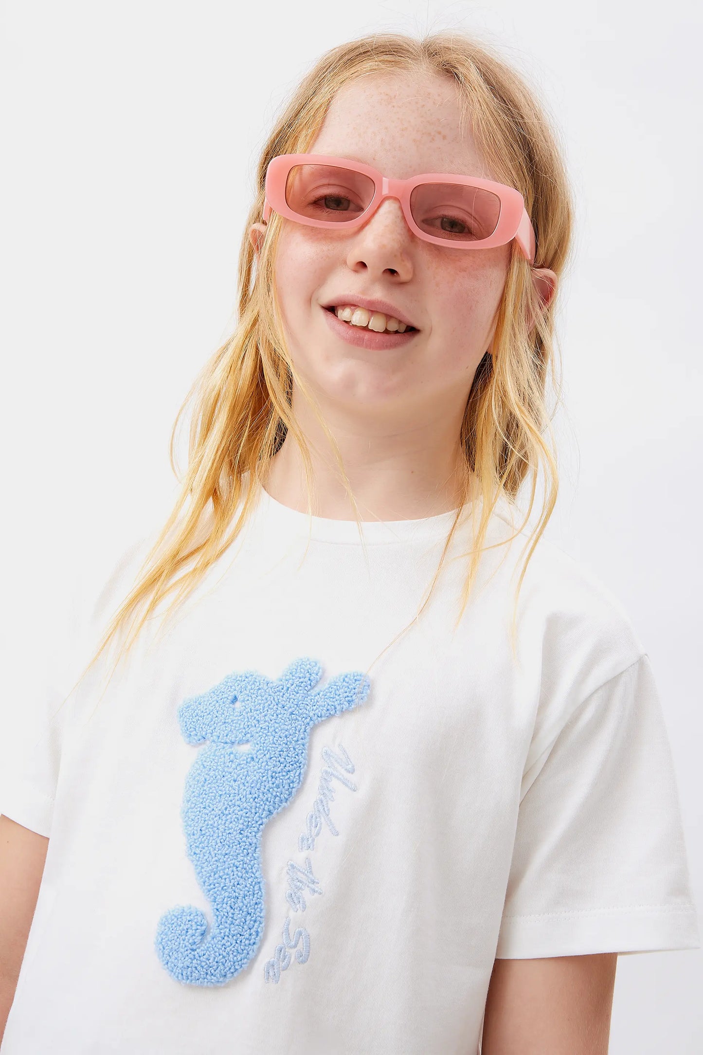 Camiseta unisex print Coral blanca