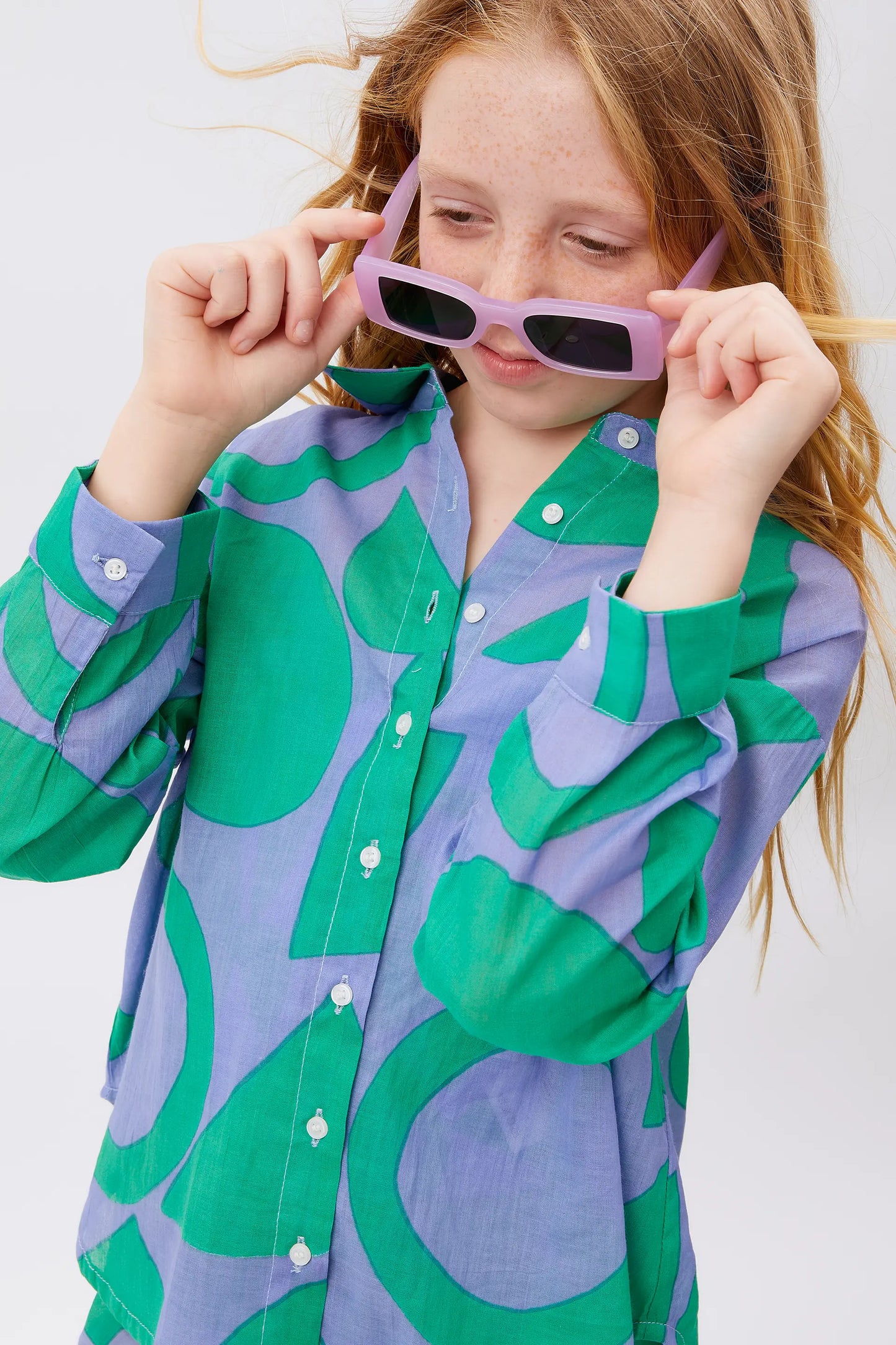 Camisa unisex geométrico Afrik