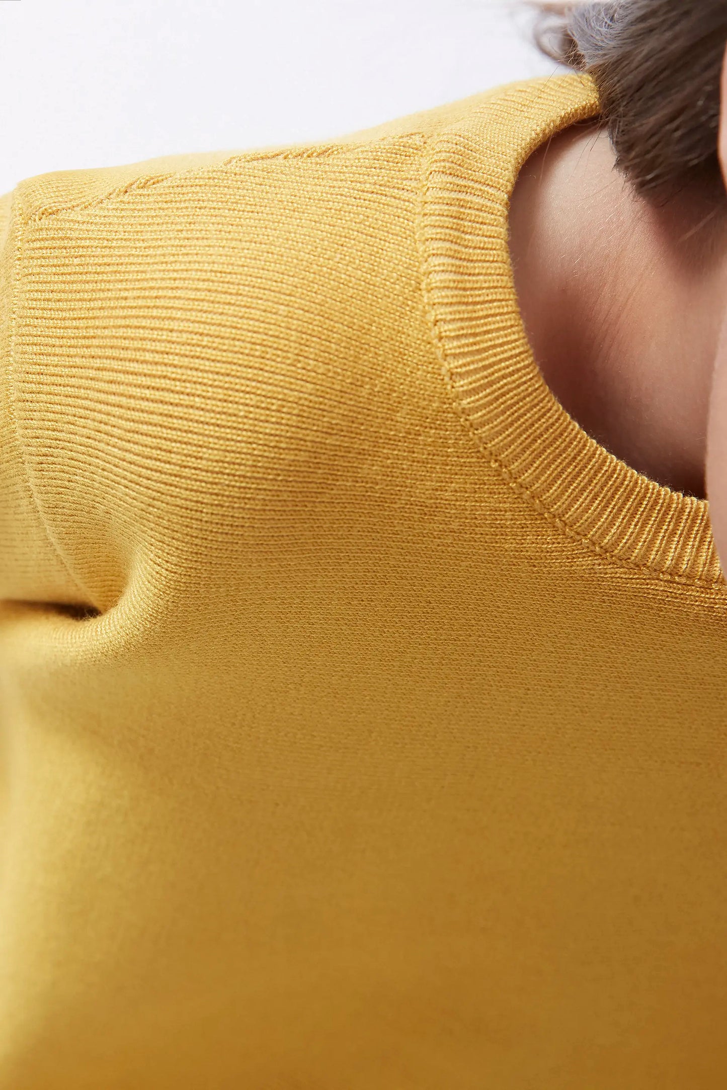 Unisex yellow knit sweater