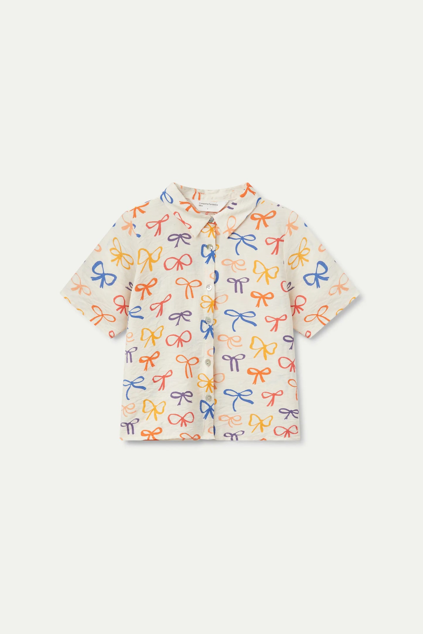 Camisa de niña estampado lazos