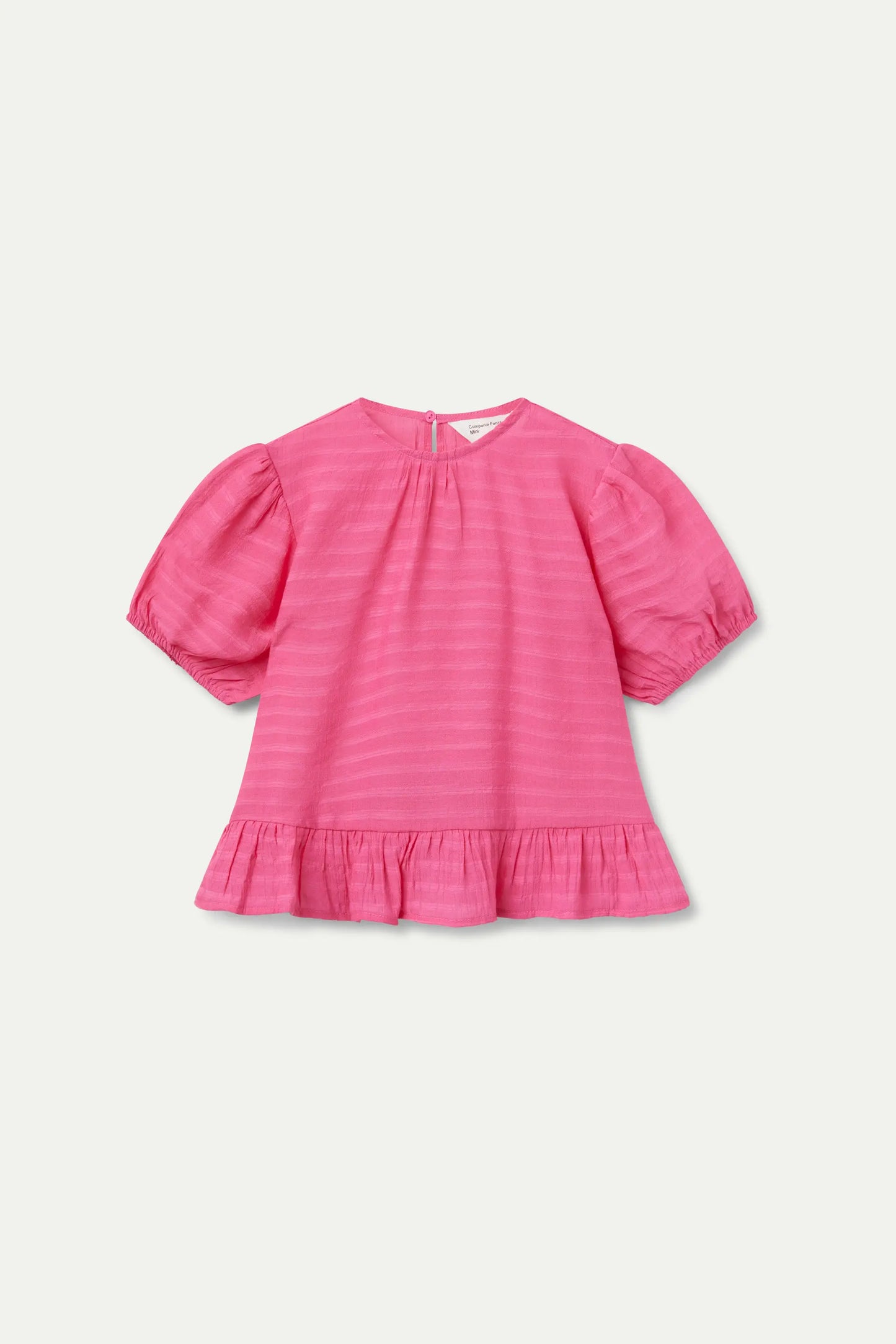 Pink ruffled girl's top