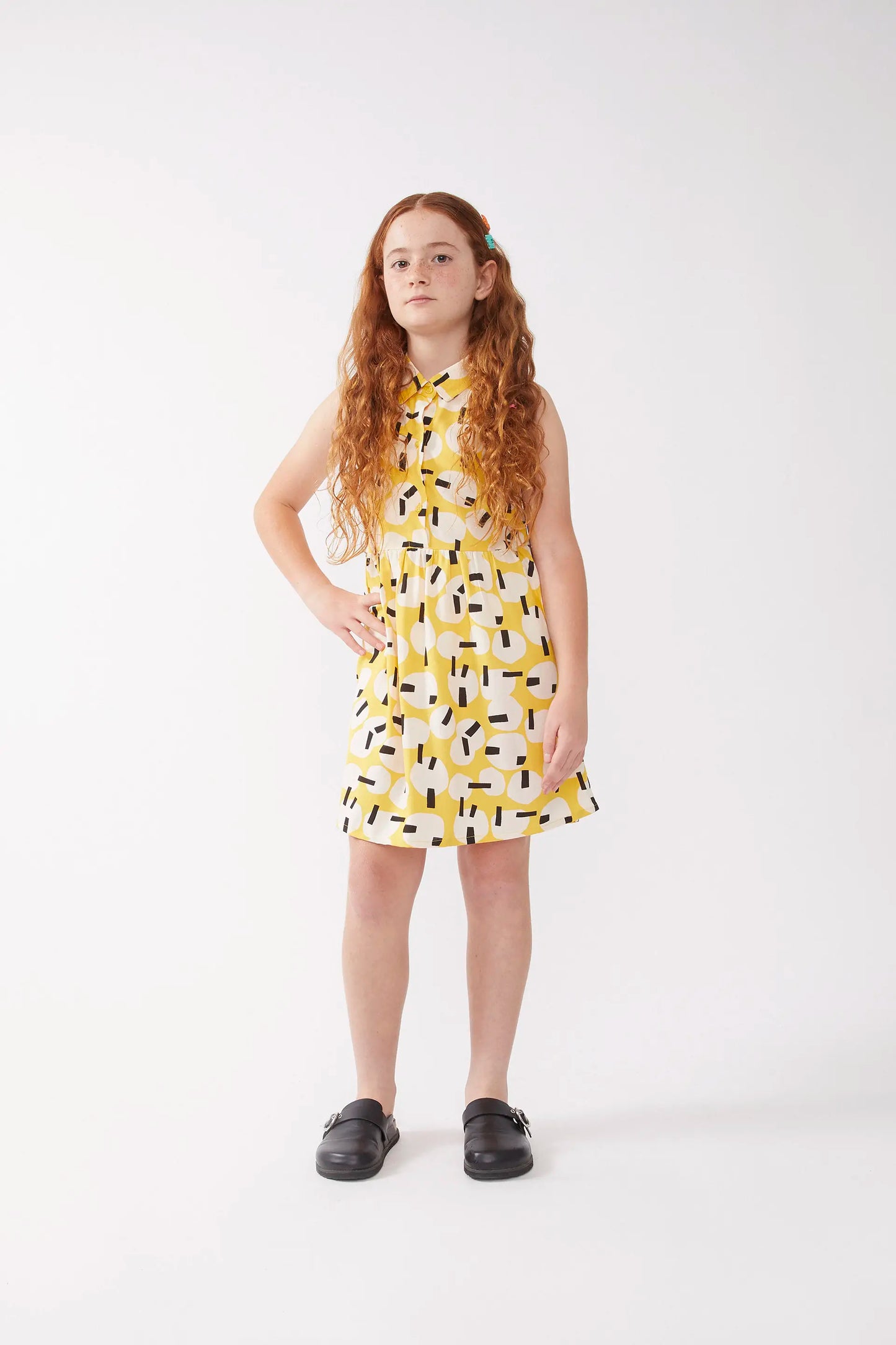 Onigiri print short dress for girls