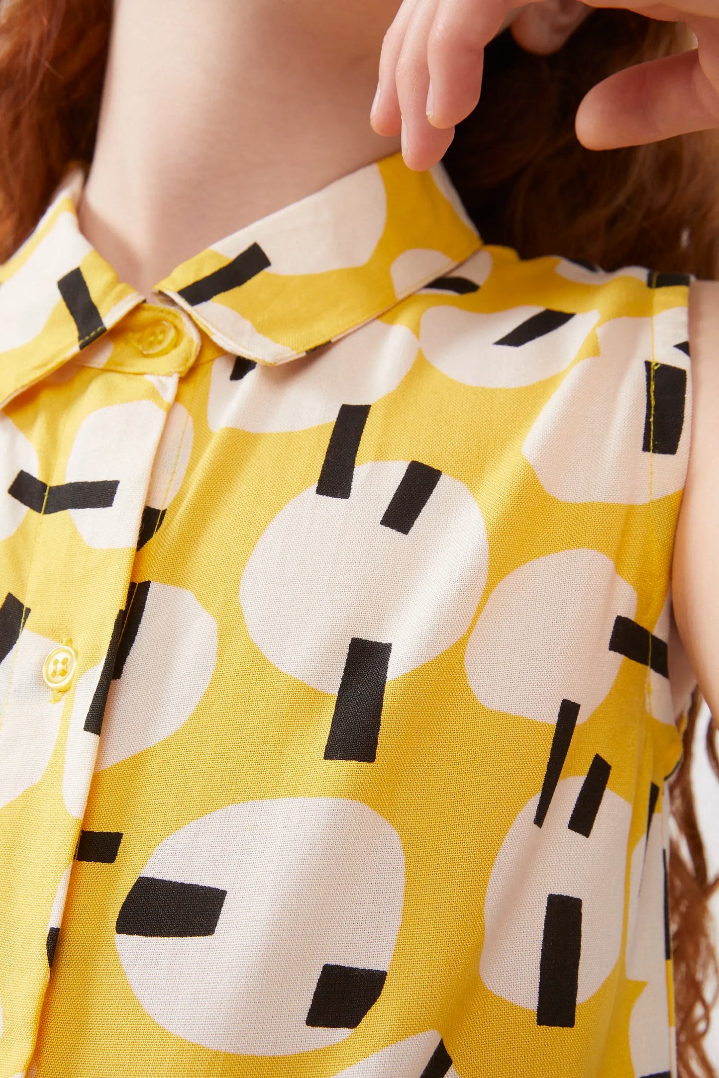 Onigiri print short dress for girls
