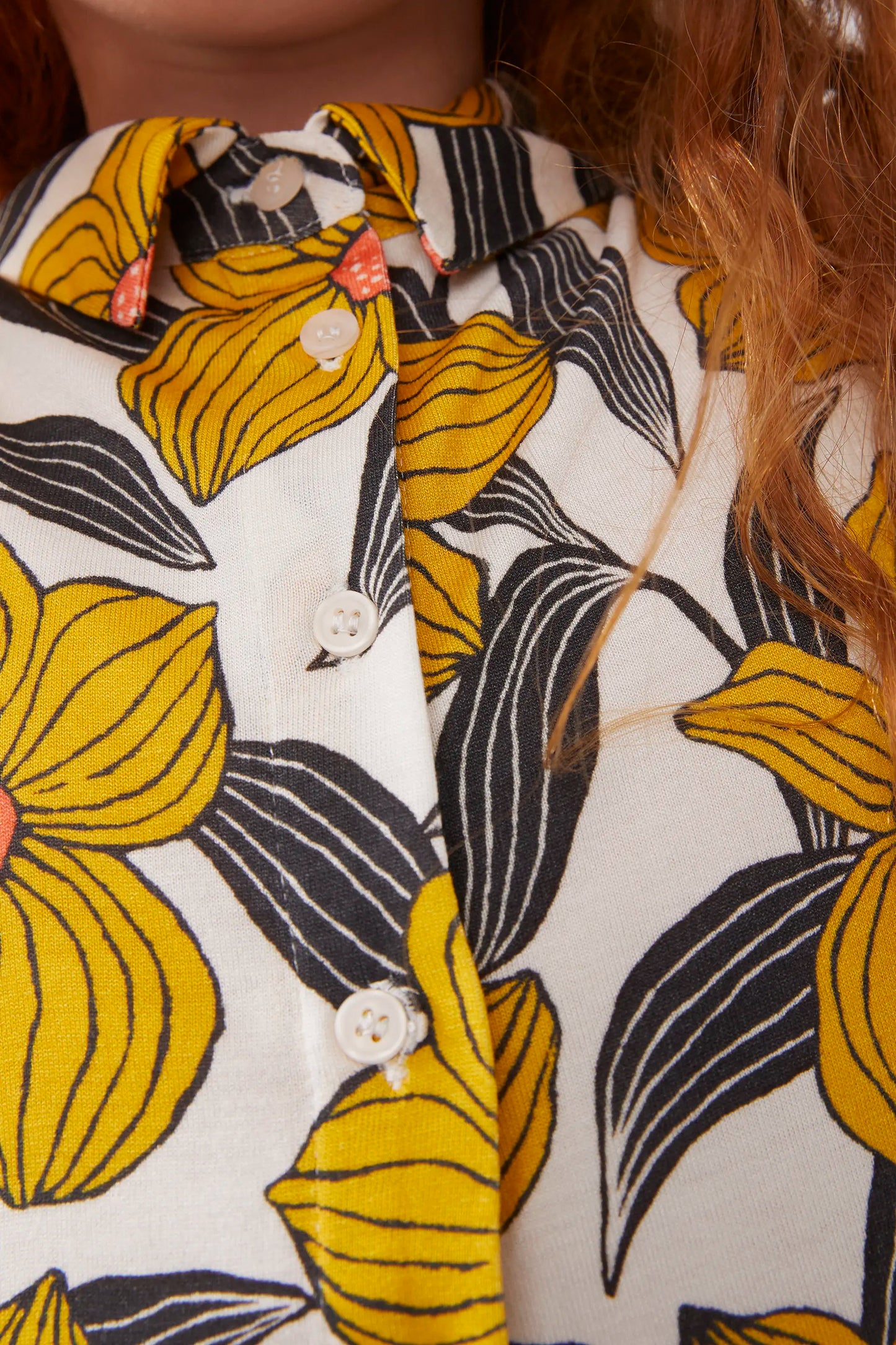 Short dress for girls with floral print Narciso