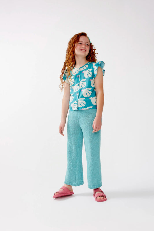 Top de niña en rayón LENZING™ ECOVERO™ estampado Dove