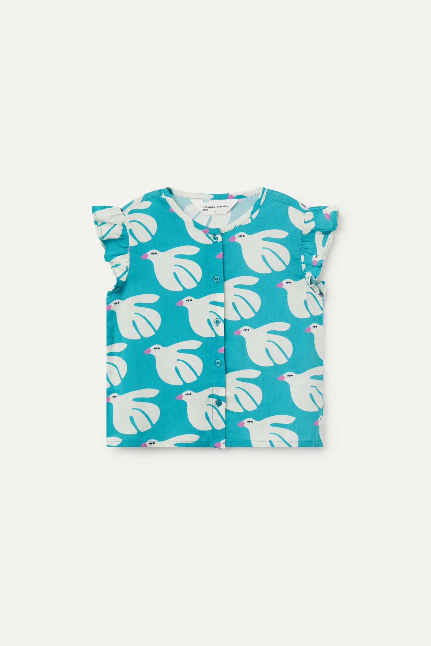 Top de niña en rayón LENZING™ ECOVERO™ estampado Dove