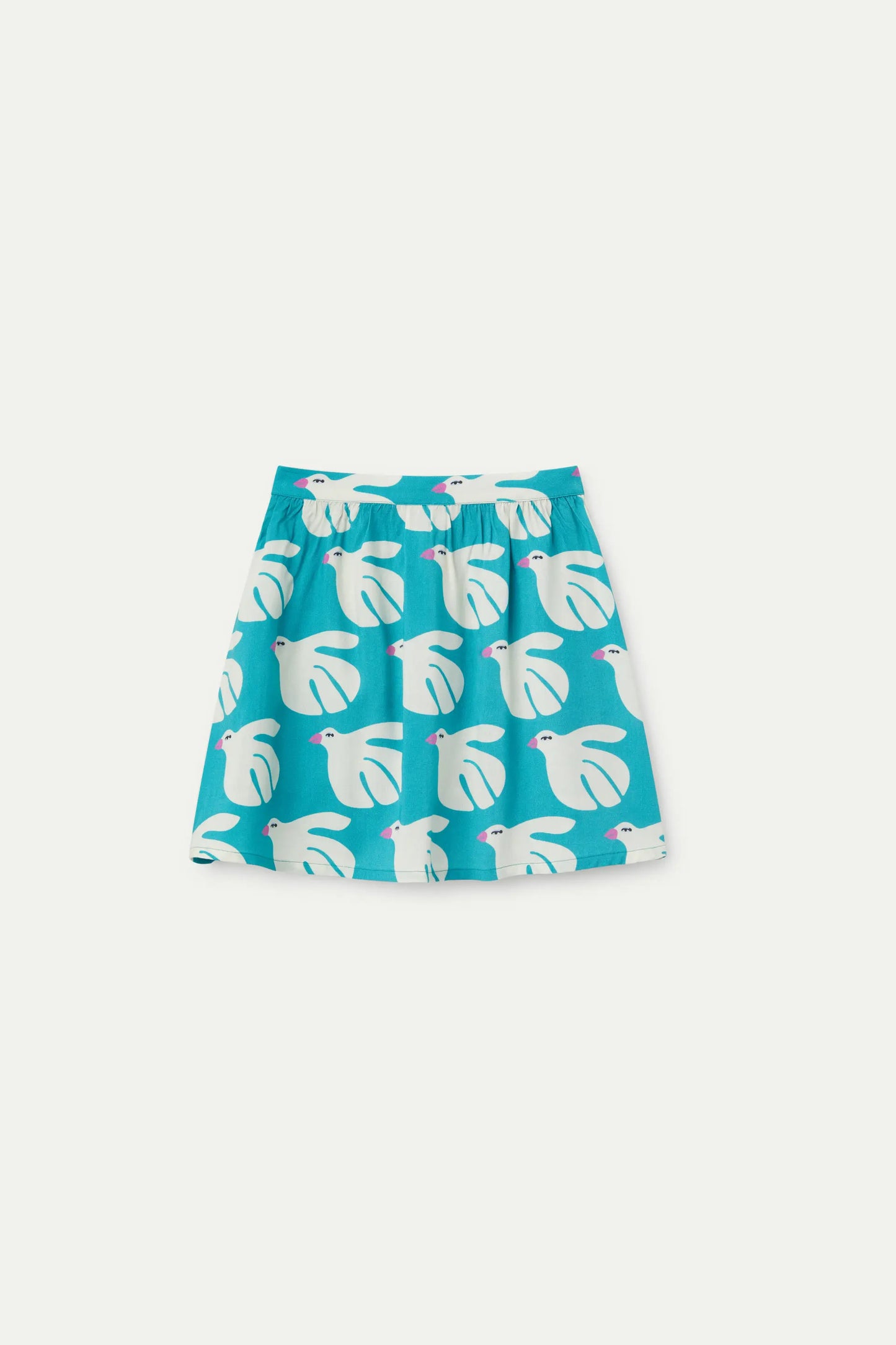 Gonna corta da bambina in rayon LENZING™ ECOVERO™ con stampa Dove