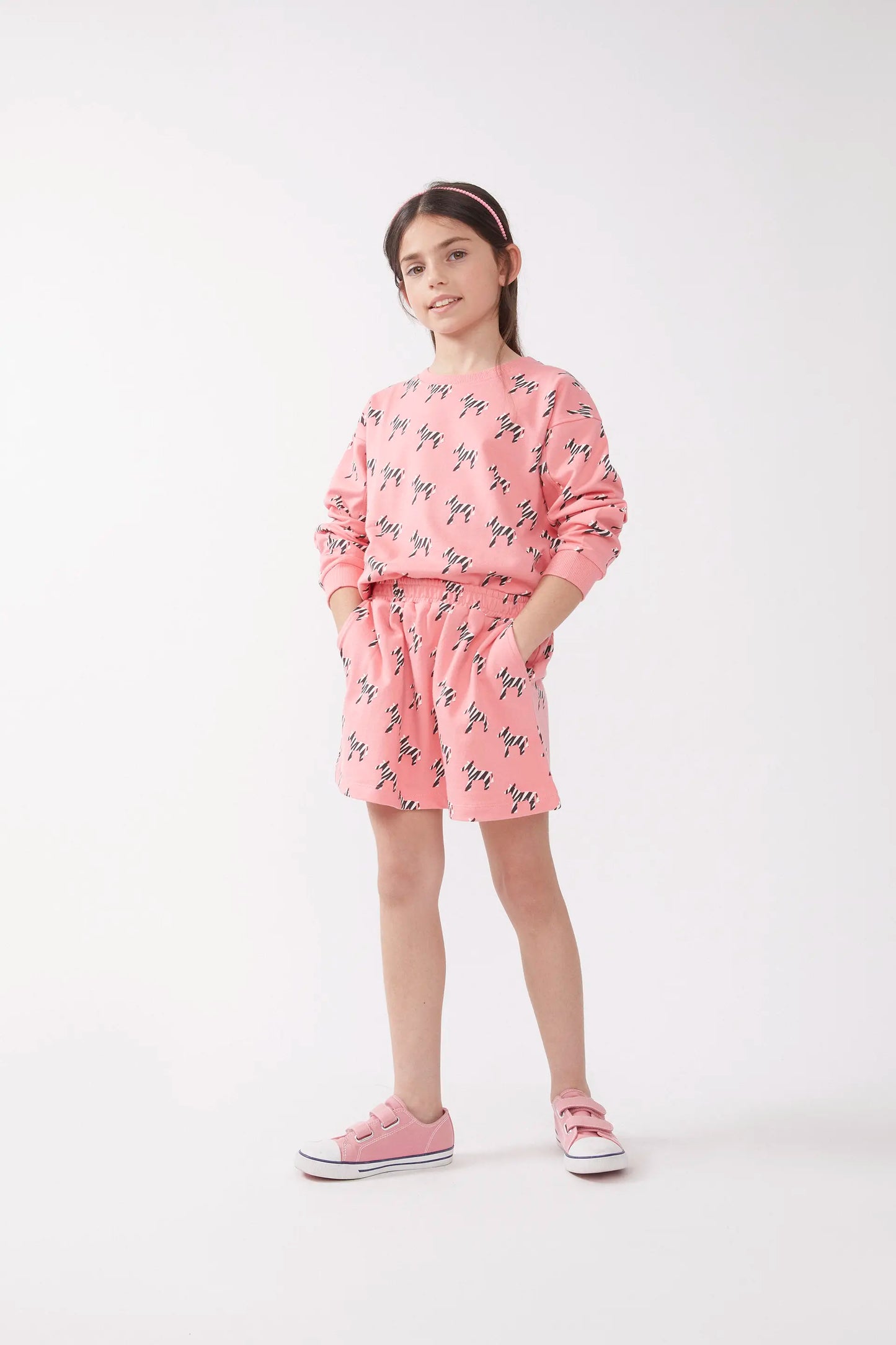Safari print short skirt for girls