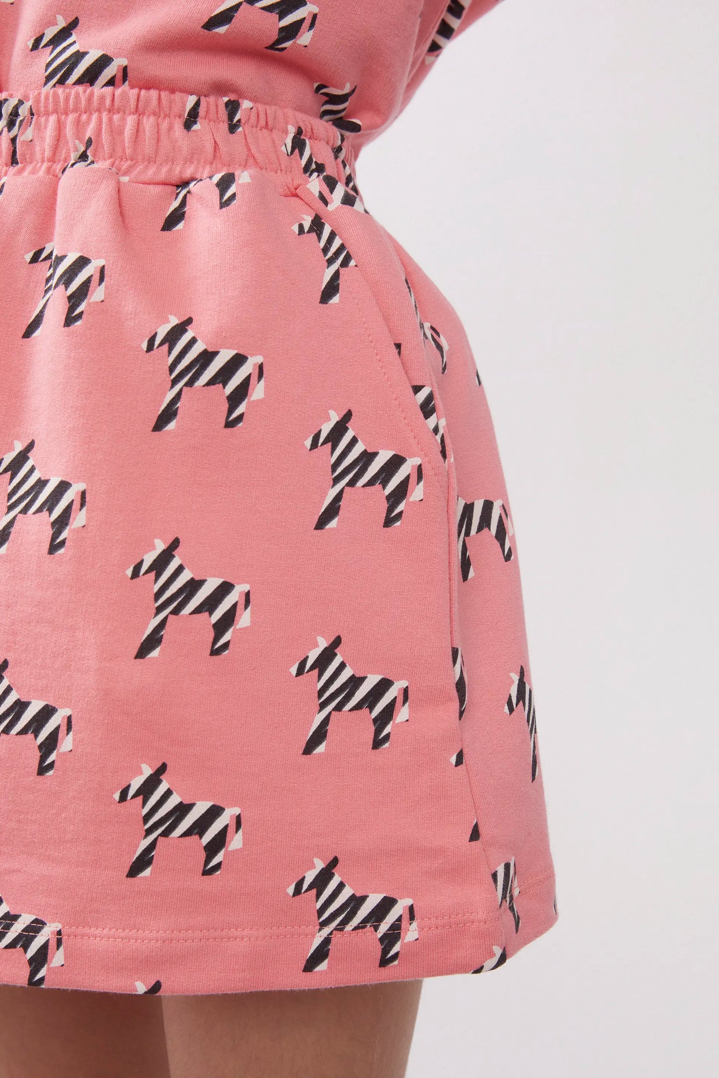 Safari print short skirt for girls