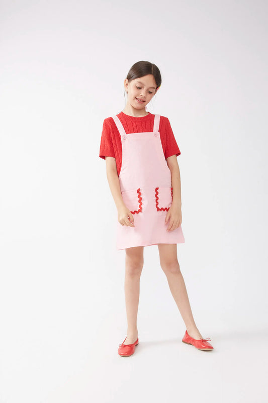 Grembiule rosa da bambina "Picunela"